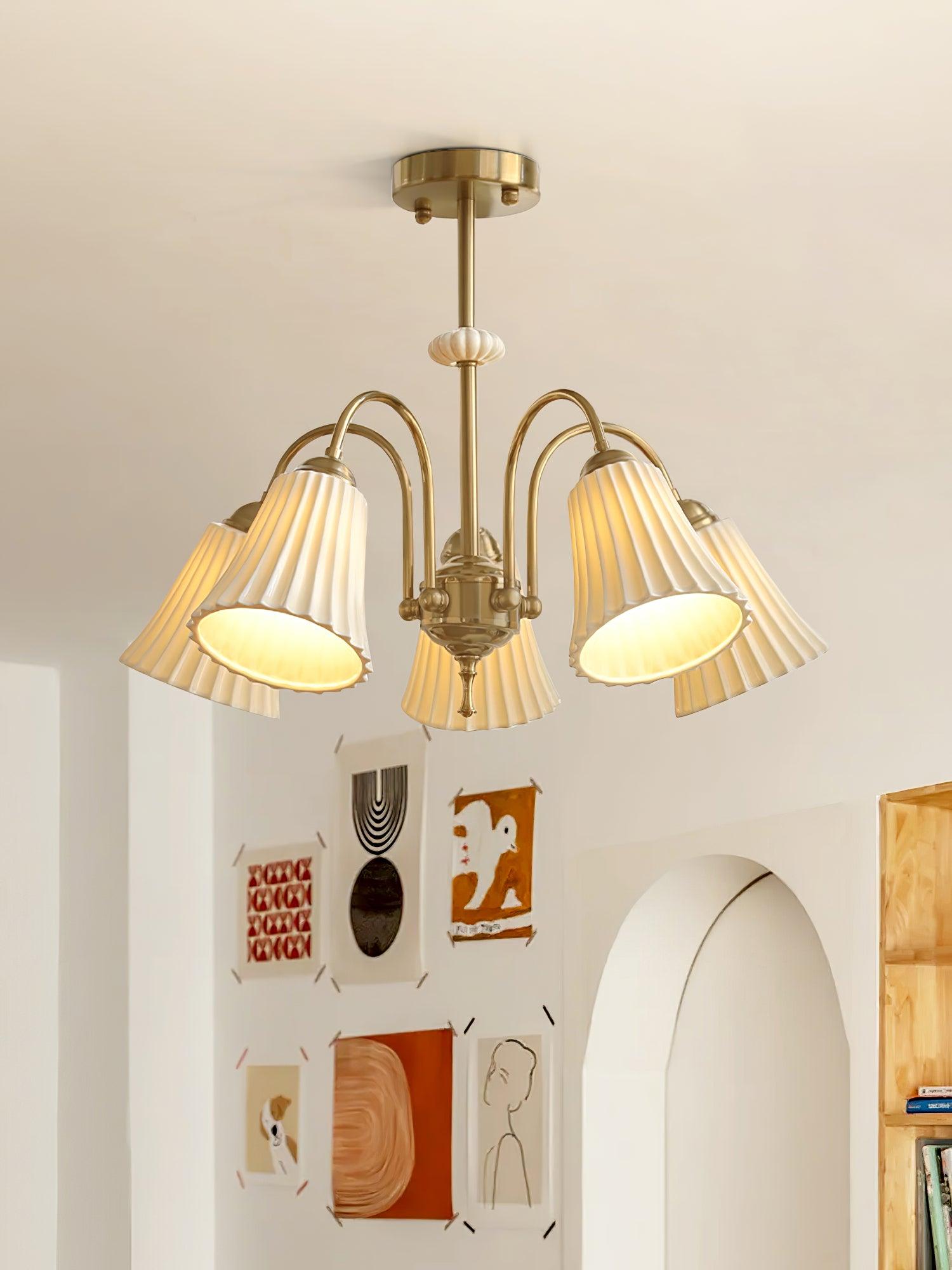 Silas Vintage Glas-Kronleuchter-Letslighting