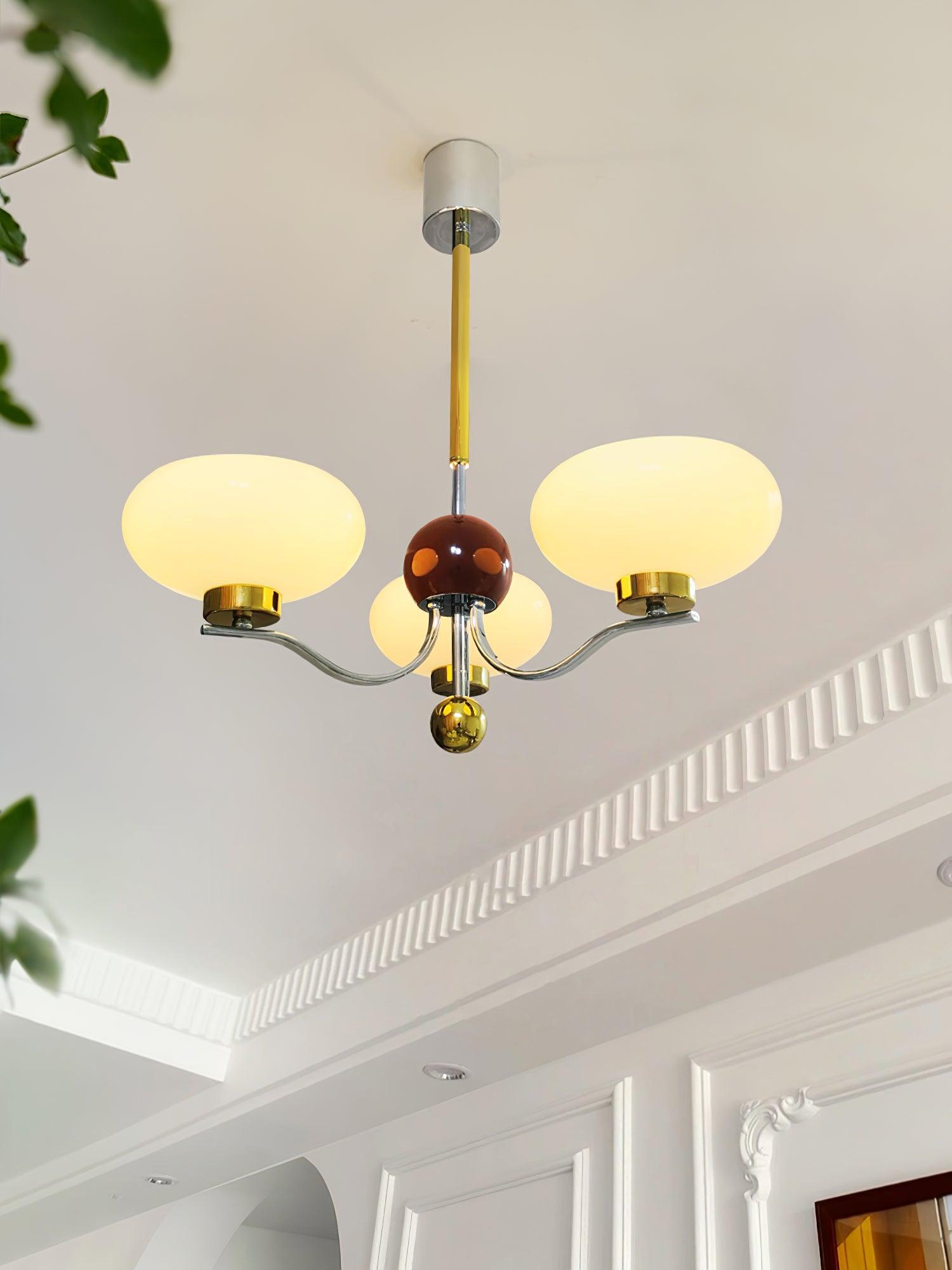 Titus Vintage Glas-Kronleuchter-Letslighting