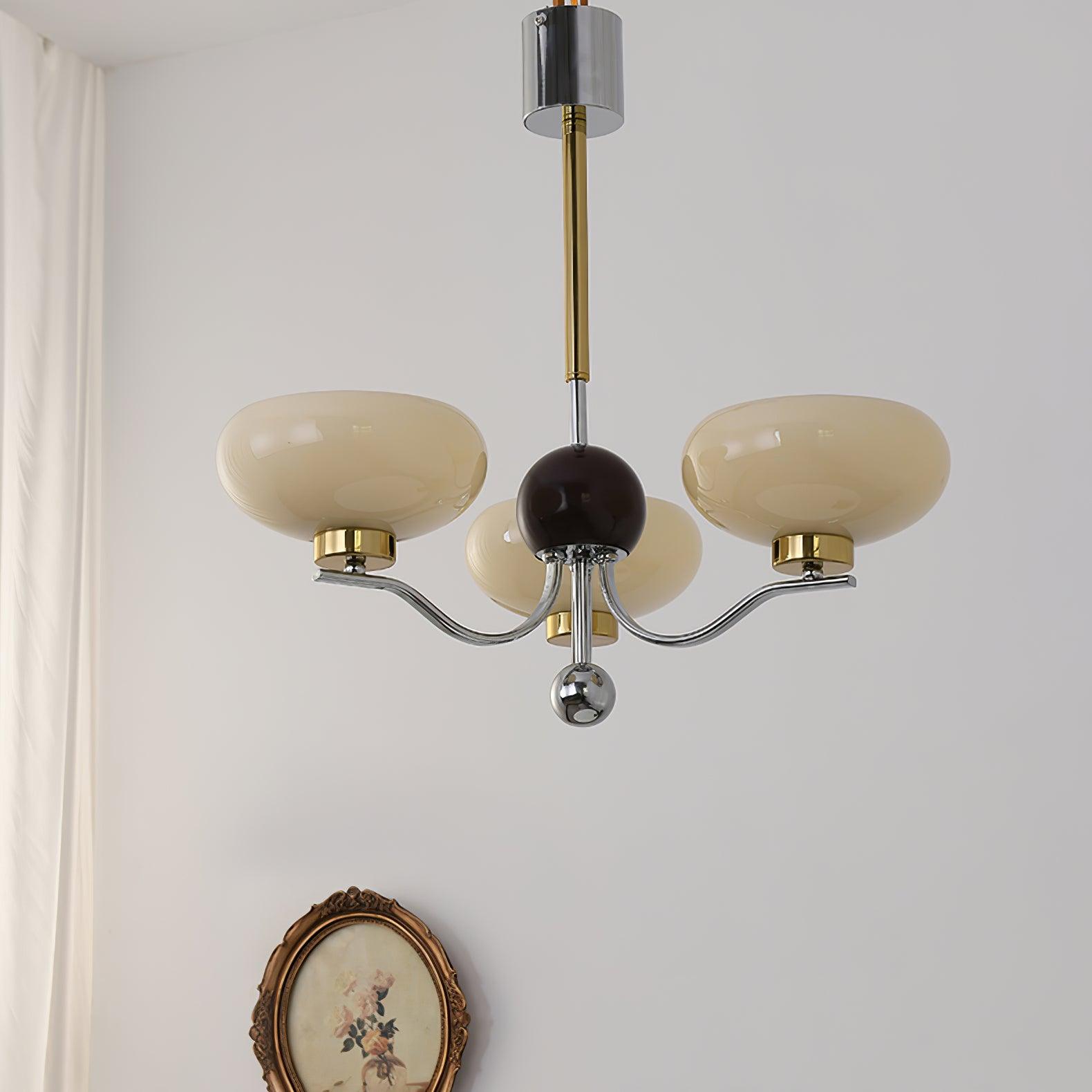 Titus Vintage Glas-Kronleuchter-Letslighting