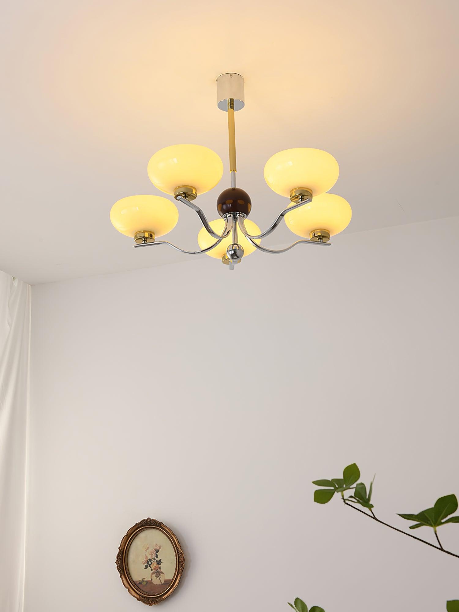 Titus Vintage Glas-Kronleuchter-Letslighting