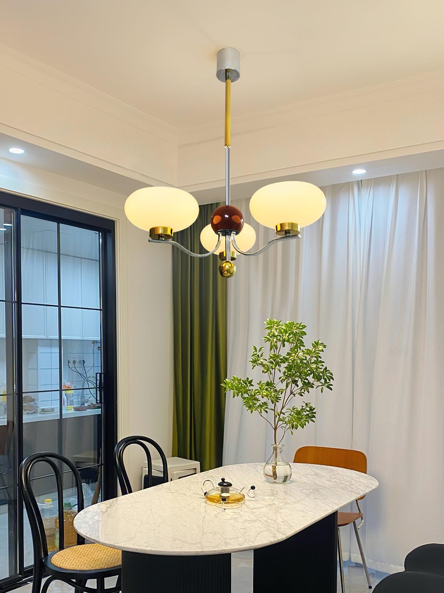 Titus Vintage Glas-Kronleuchter-Letslighting