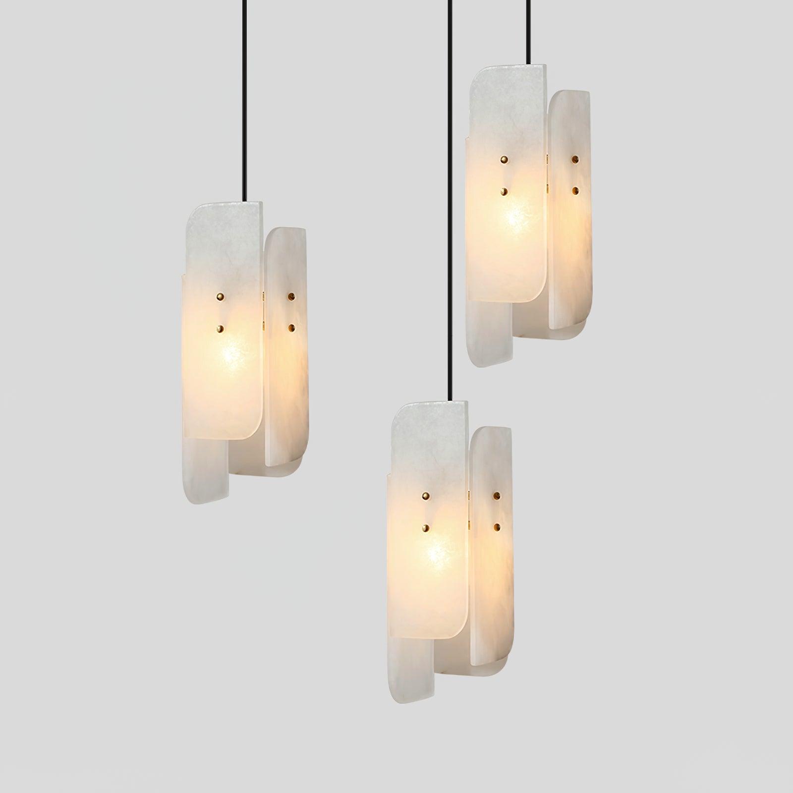 Vicarus Layered Alabaster Pendant Light - Neutralighting