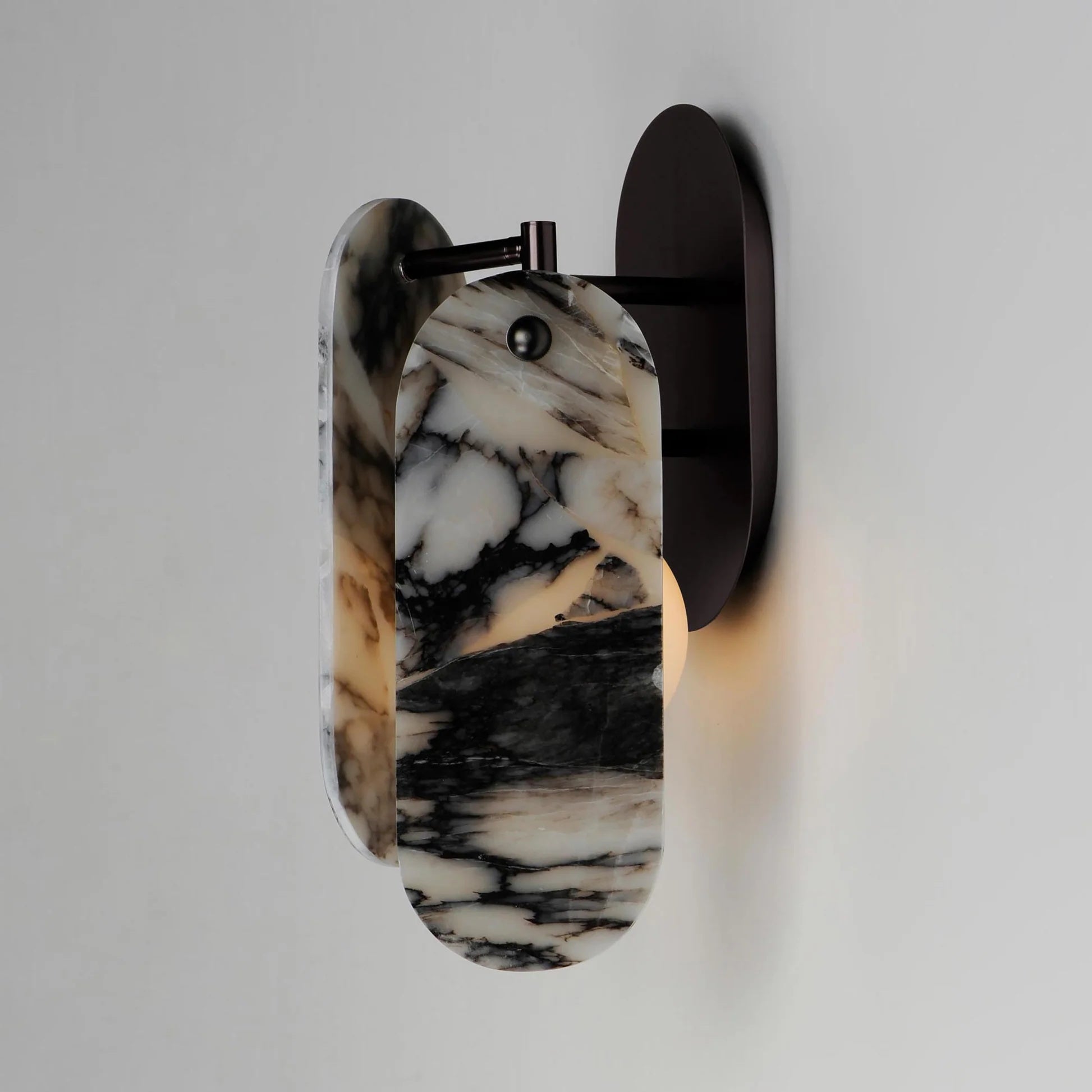 Lysolila Modern Minimalist Marble Glass Wall Lamp - Letslighting