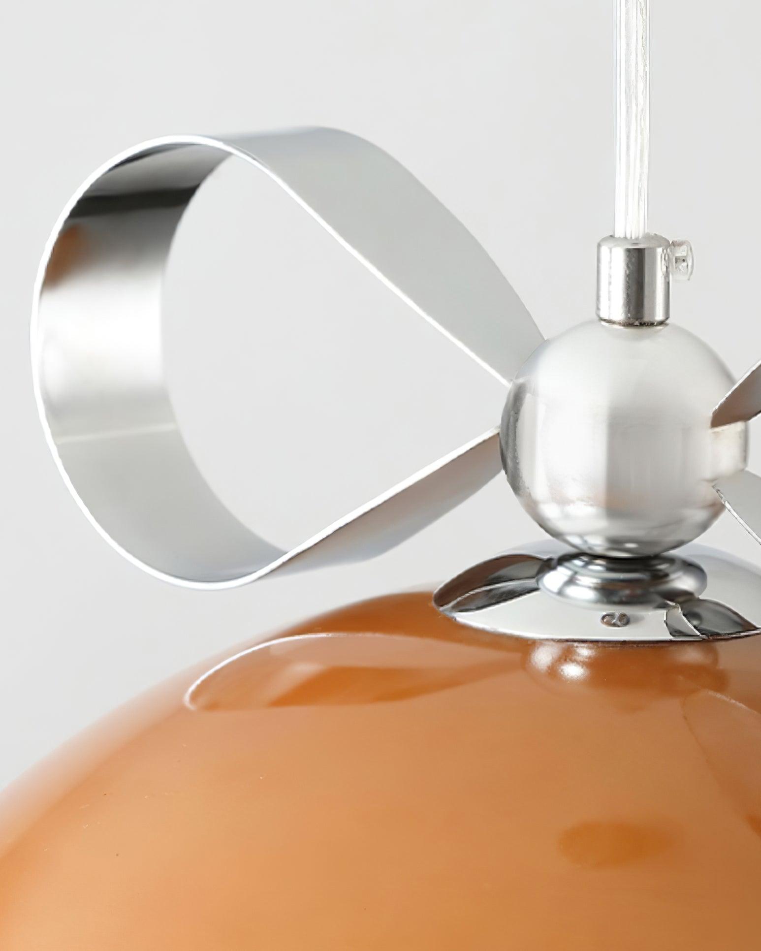 Lustra Minimalistische Pendelleuchte aus Bernsteinfarbenem Glas-Letslighting