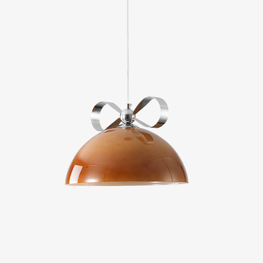 Lustra Minimalistische Pendelleuchte aus Bernsteinfarbenem Glas-Letslighting