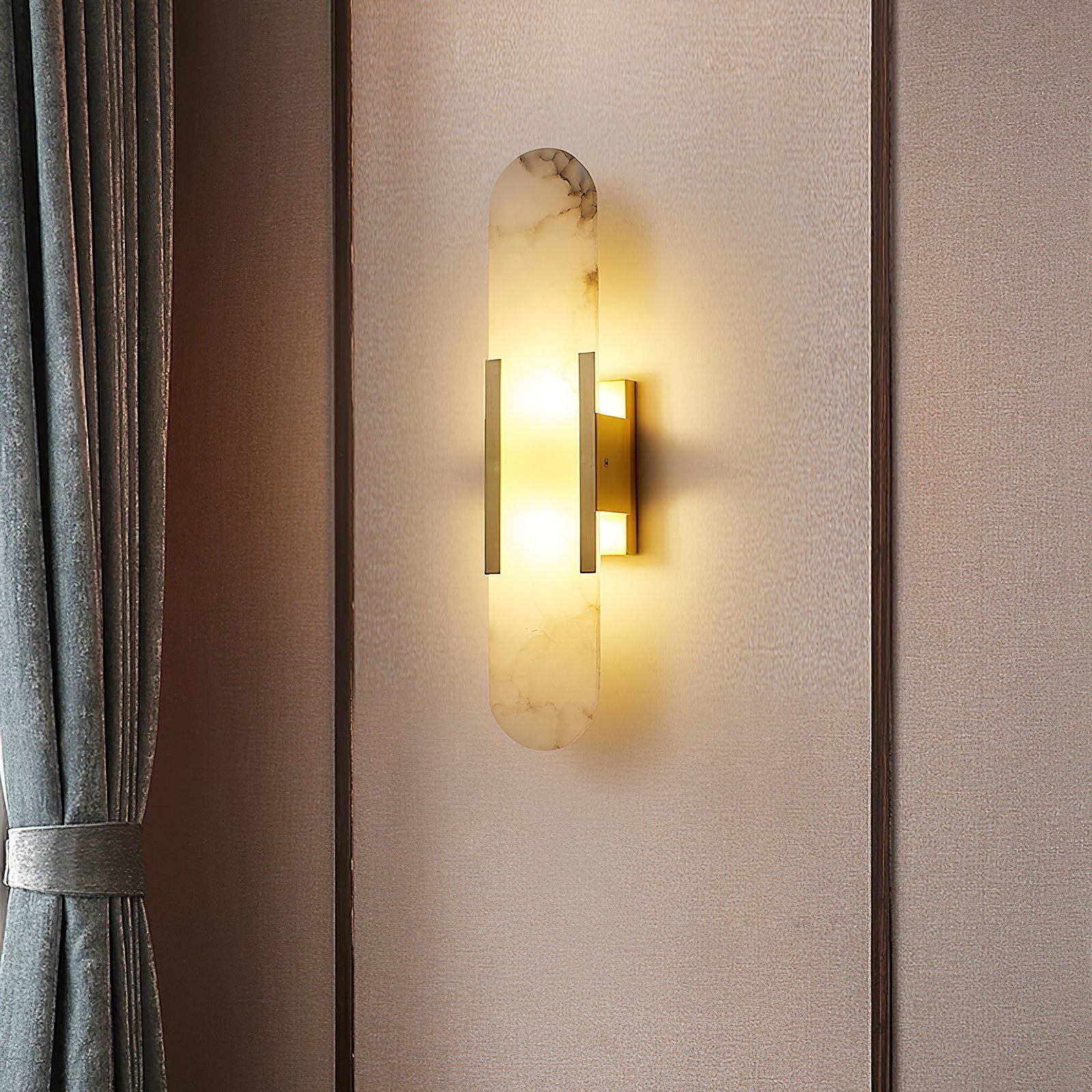 Veo Luxuriöse Alabaster-Wandleuchte