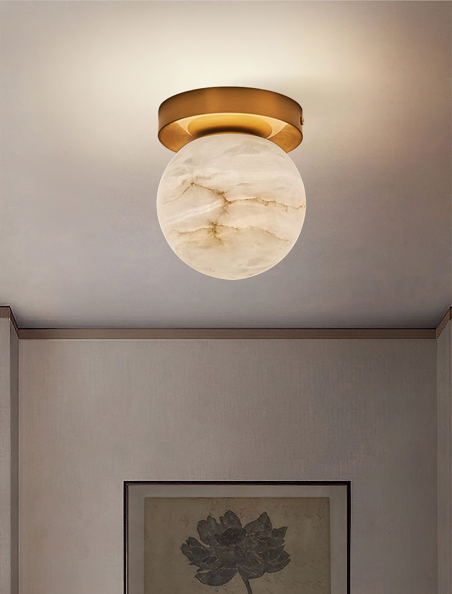 Cedoria Modern Minimalist Alabaster Ceiling Light - Letslighting