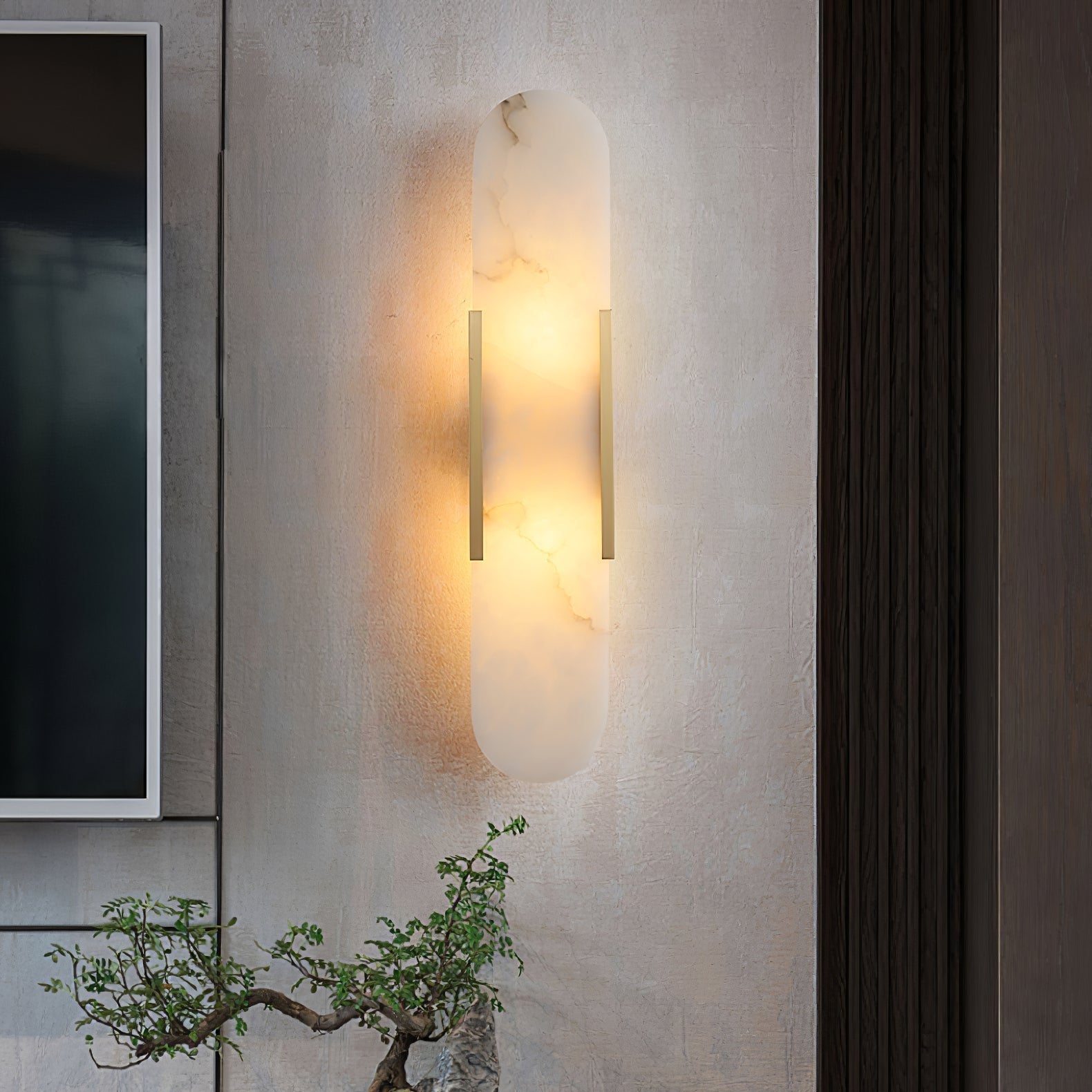 Veo Luxuriöse Alabaster-Wandleuchte