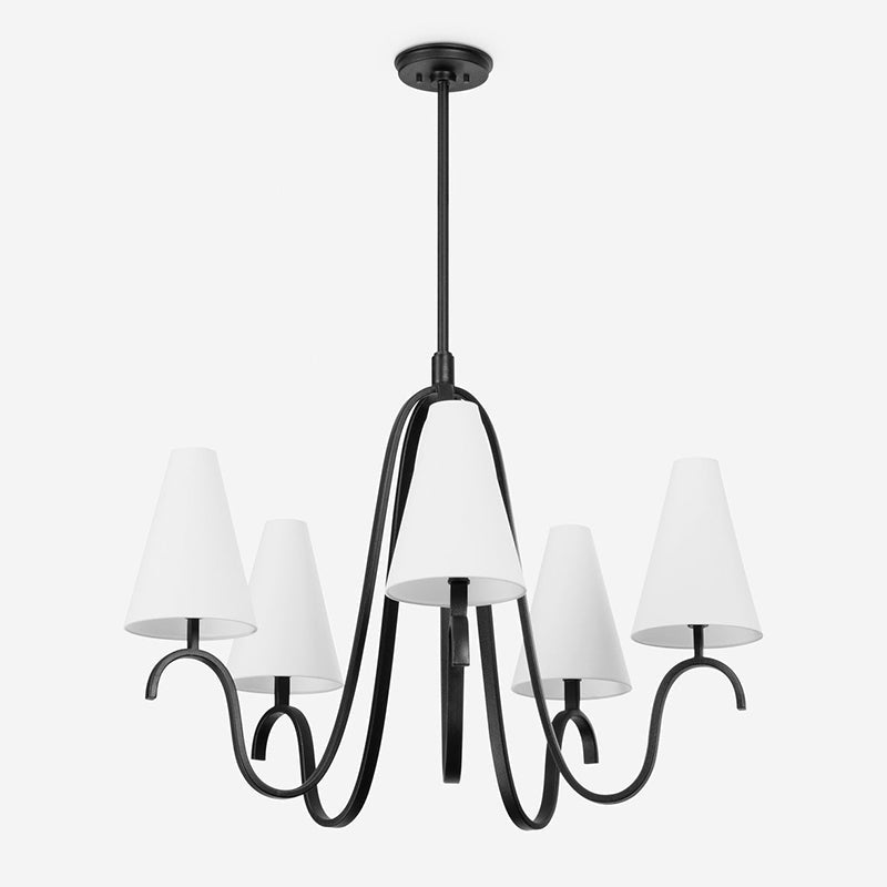 Myvenen Industrieller Vintage-Kronleuchter aus Stoff-Letslighting