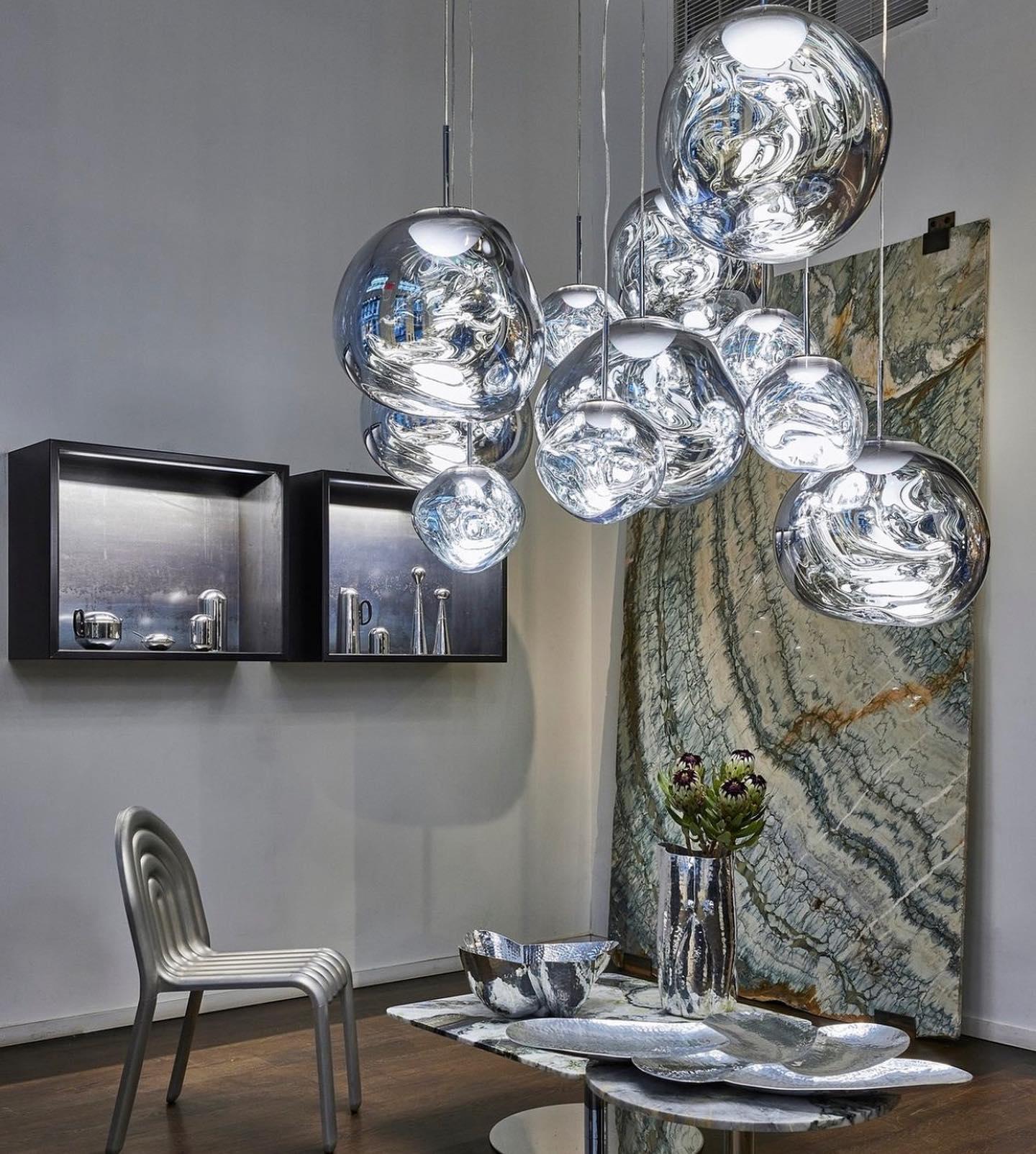 Solara Pendant Lamp Blown Glass Irregular Cluster Sculptural - Letslighting
