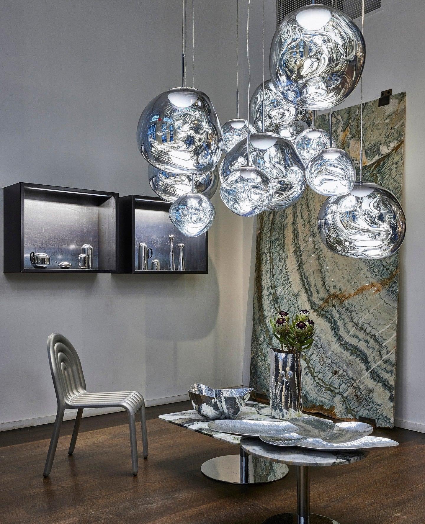 Solara Pendant Lamp Blown Glass Irregular Cluster Sculptural - Letslighting