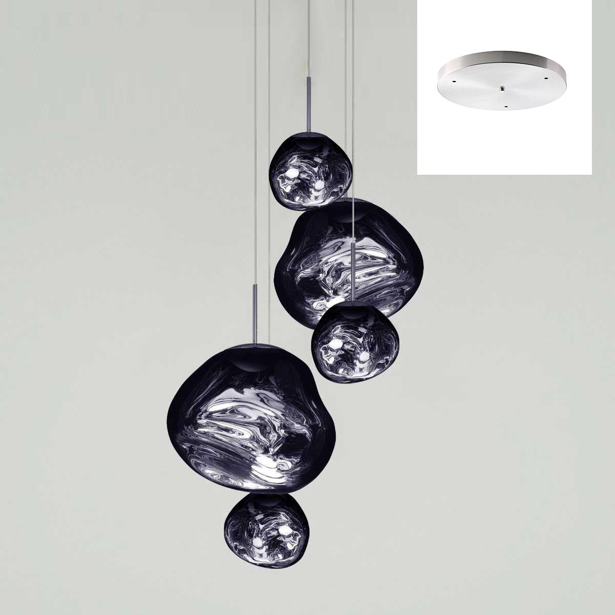 Solara Pendant Lamp Blown Glass Irregular Cluster Sculptural - Letslighting