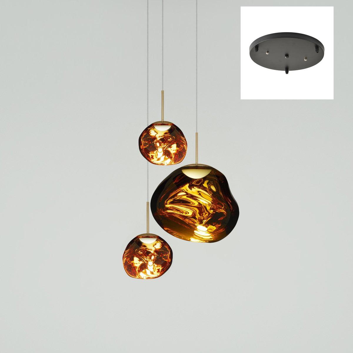 Solara Pendant Lamp Blown Glass Irregular Cluster Sculptural - Letslighting