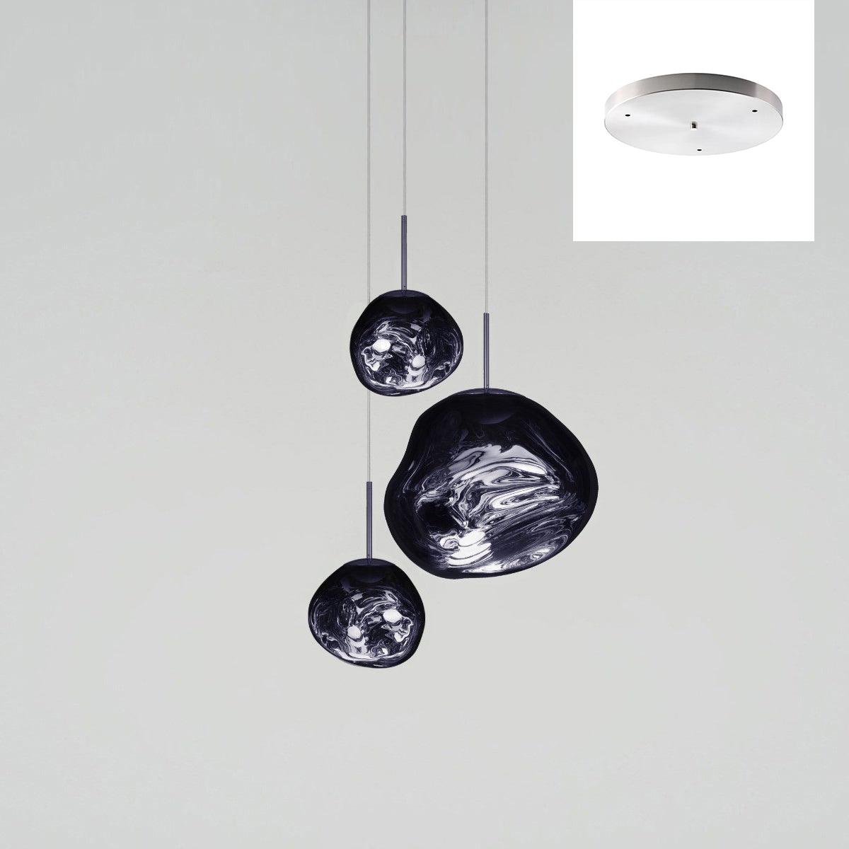 Solara Pendant Lamp Blown Glass Irregular Cluster Sculptural - Letslighting