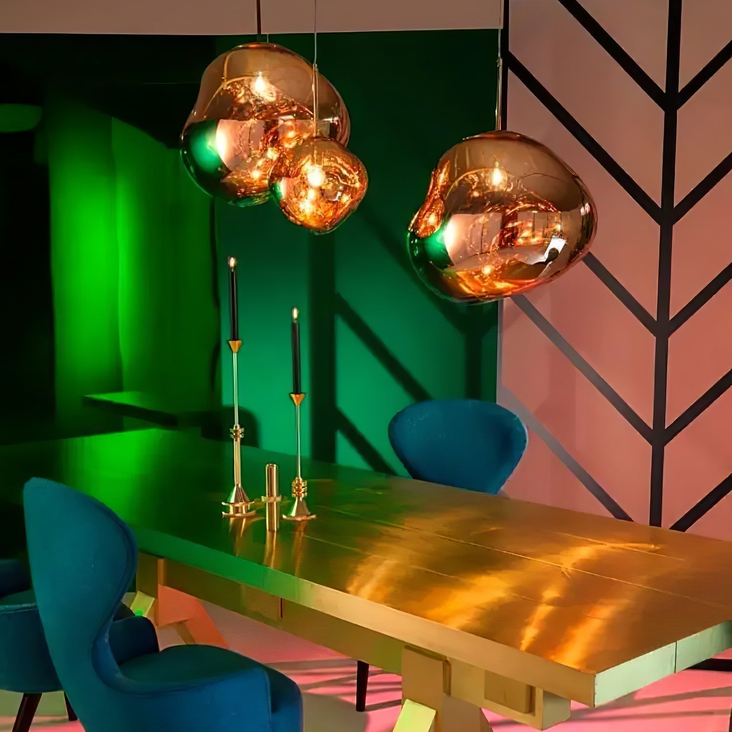 Solara Pendant Lamp Blown Glass Irregular Cluster Sculptural - Letslighting