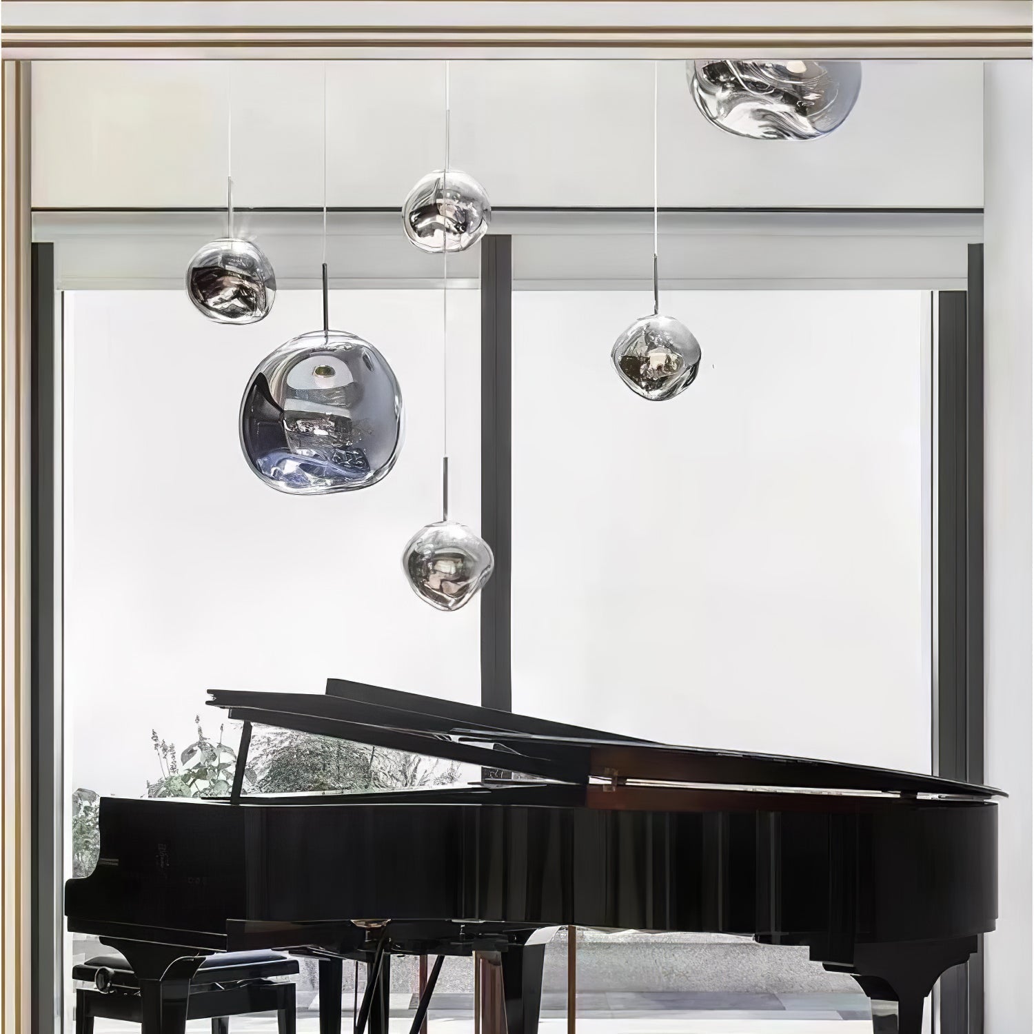 Solara Pendant Lamp Blown Glass Irregular Cluster Sculptural - Letslighting