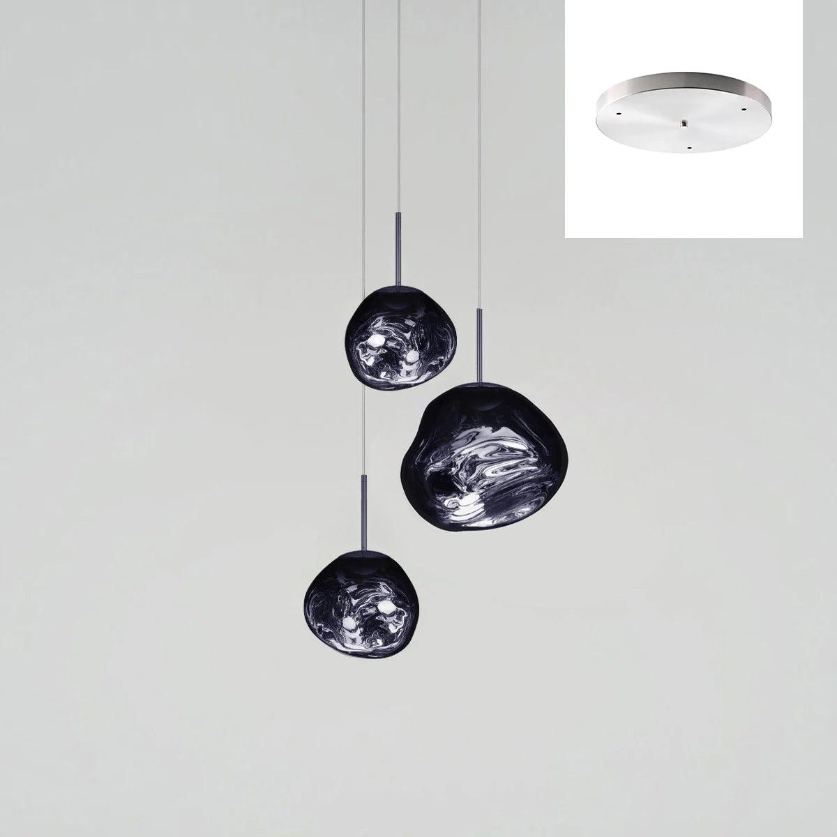 Solara Pendant Lamp Blown Glass Irregular Cluster Sculptural - Letslighting