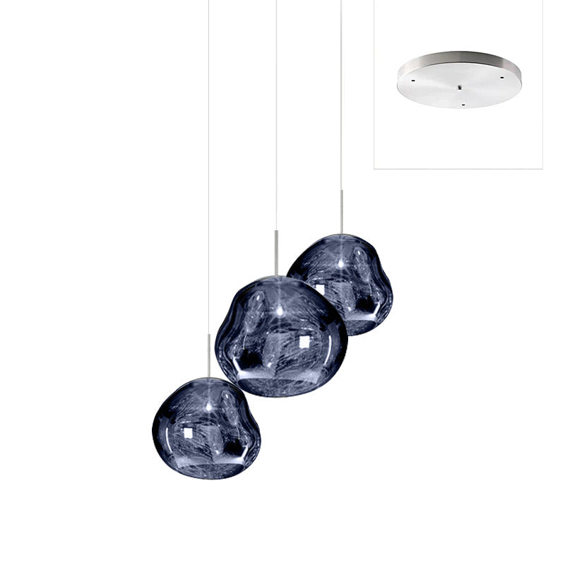 Solara Pendant Lamp Blown Glass Irregular Cluster Sculptural - Letslighting