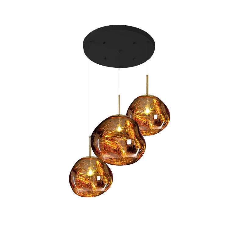Solara Pendant Lamp Blown Glass Irregular Cluster Sculptural - Letslighting