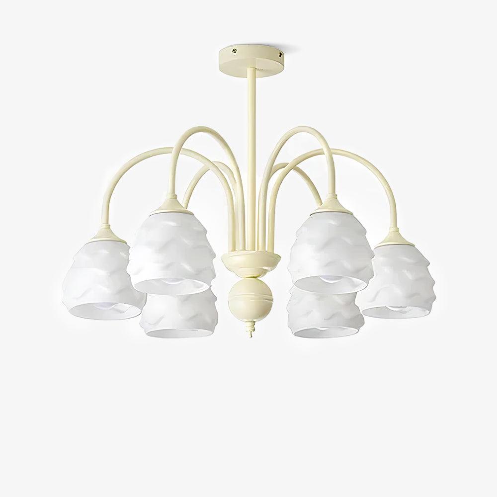 Lustra Kronleuchter Schmelzen Eiscreme Milchig Glas-Letslighting