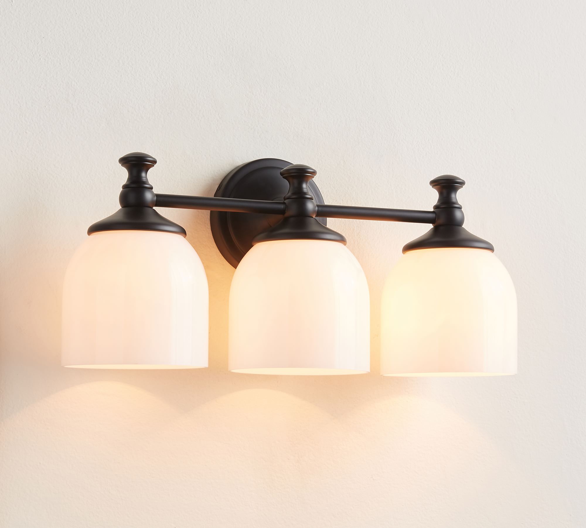 Lumen Kurze Arm Chrom-Glas-Wandleuchte-Letslighting