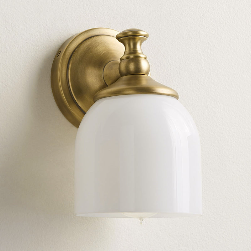 Lumen Kurze Arm Chrom-Glas-Wandleuchte-Letslighting