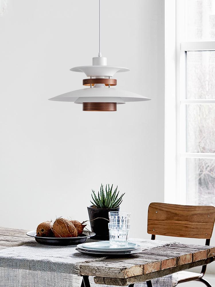 Nymera Pendelleuchte Holz Stahl-Letslighting