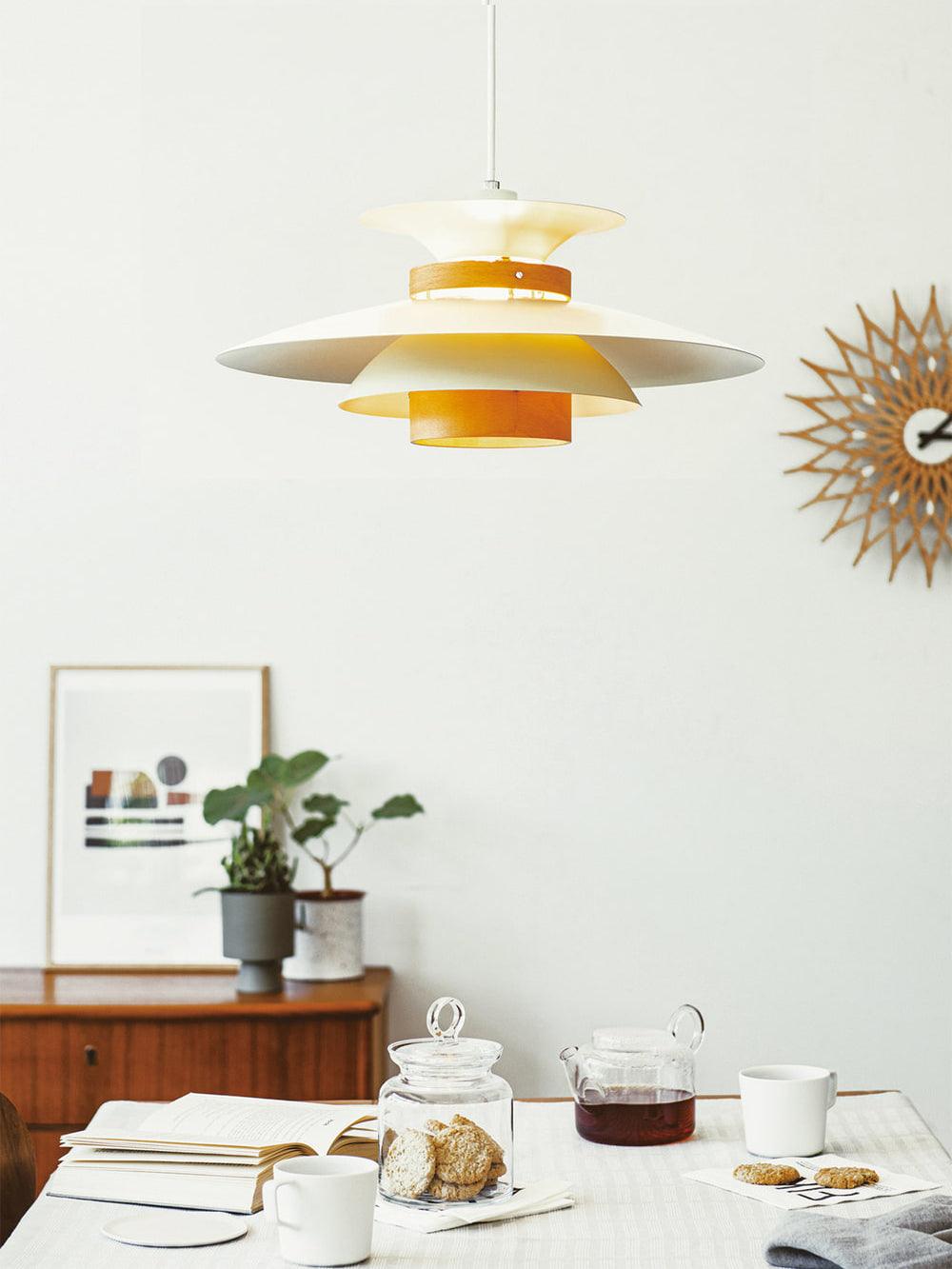 Nymera Pendelleuchte Holz Stahl-Letslighting