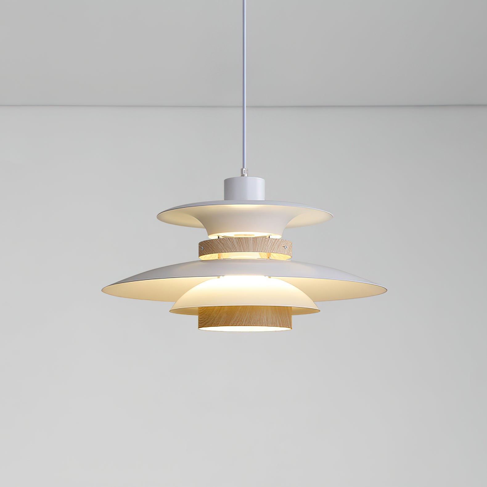 Nymera Pendelleuchte Holz Stahl-Letslighting