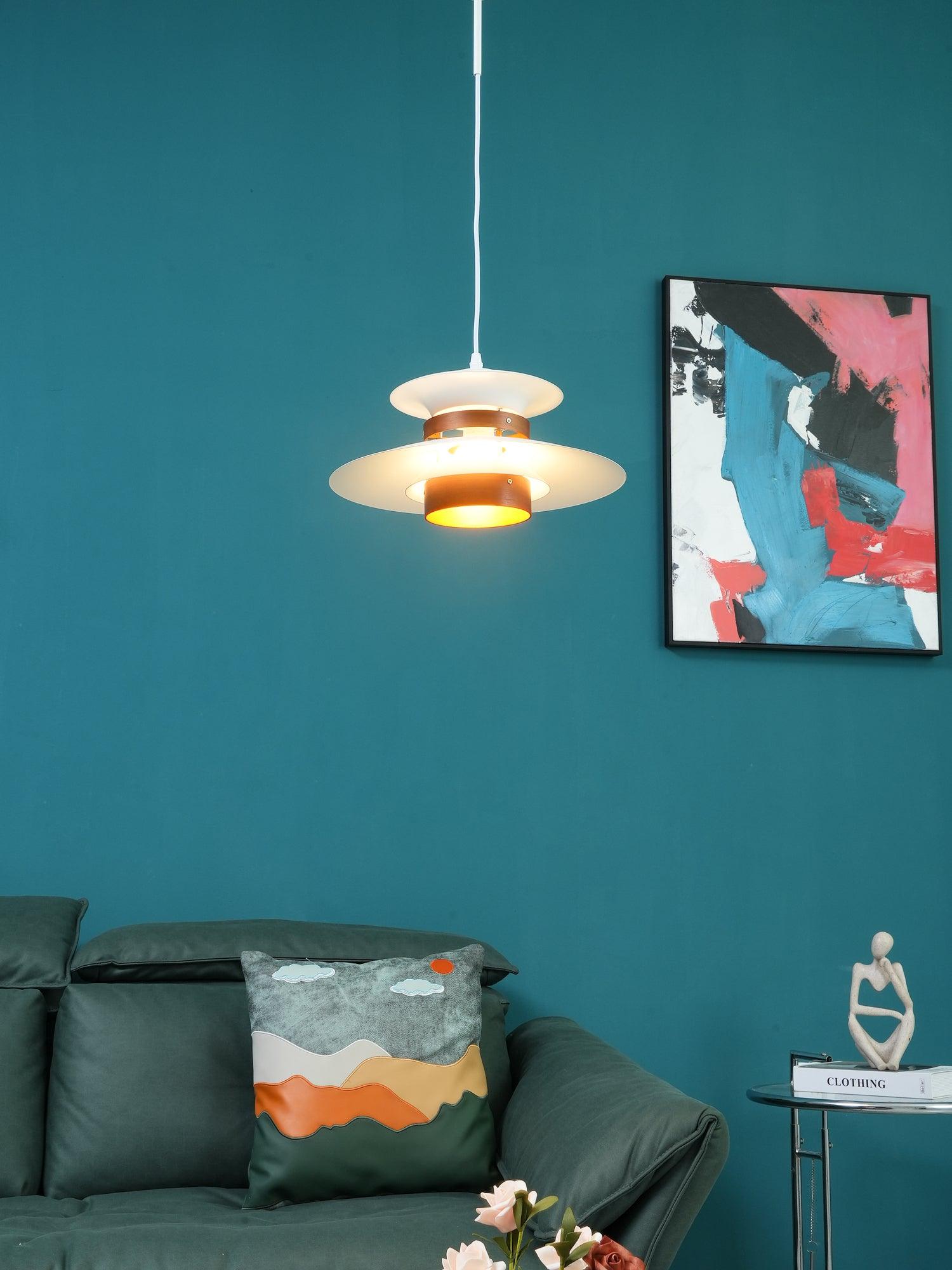 Nymera Pendelleuchte Holz Stahl-Letslighting