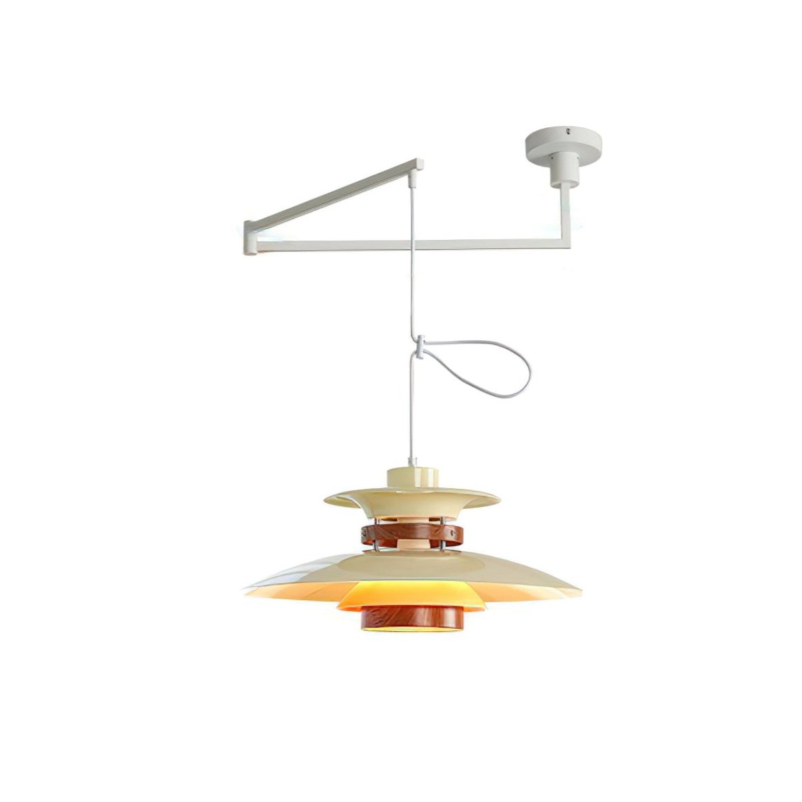 Virelith Pendelleuchte aus Stahl und Holz-Letslighting