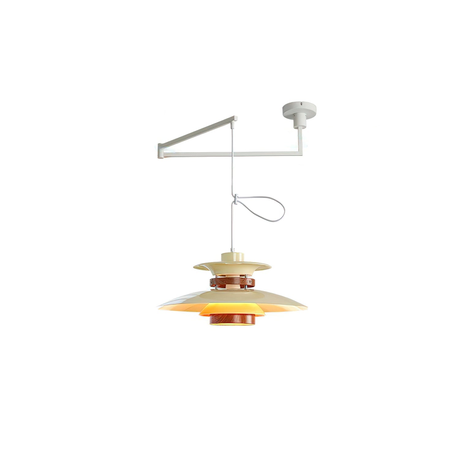 Virelith Pendelleuchte aus Stahl und Holz-Letslighting