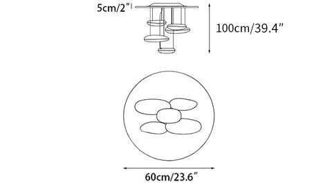 Lustra Deckenleuchte Aluminium Pebble-Letslighting