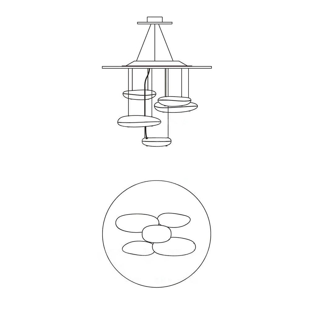 Lustra Deckenleuchte Aluminium Pebble-Letslighting