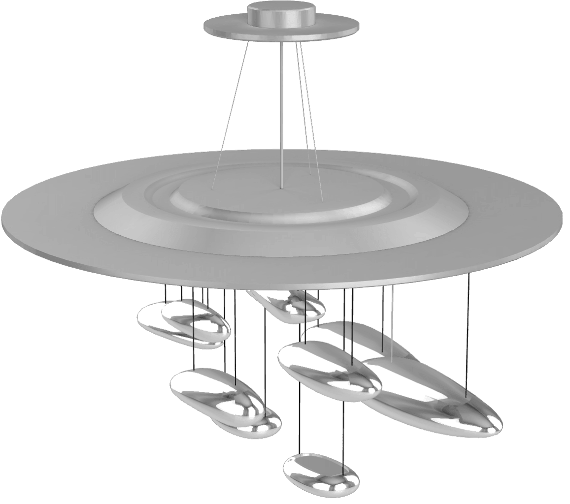 Lustra Kronleuchter Aluminium Skulptur-Letslighting