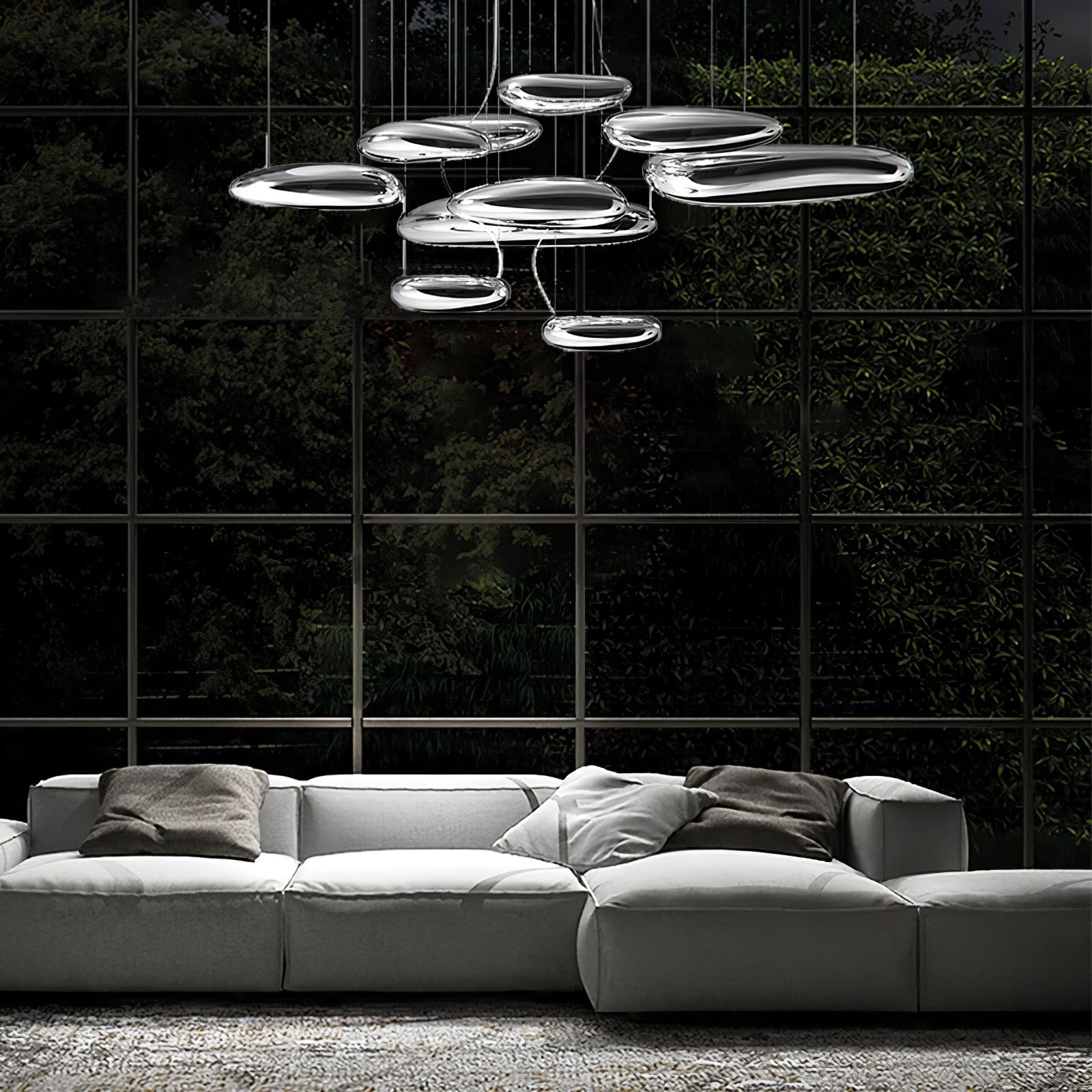 Lustra Deckenleuchte Aluminium Pebble-Letslighting