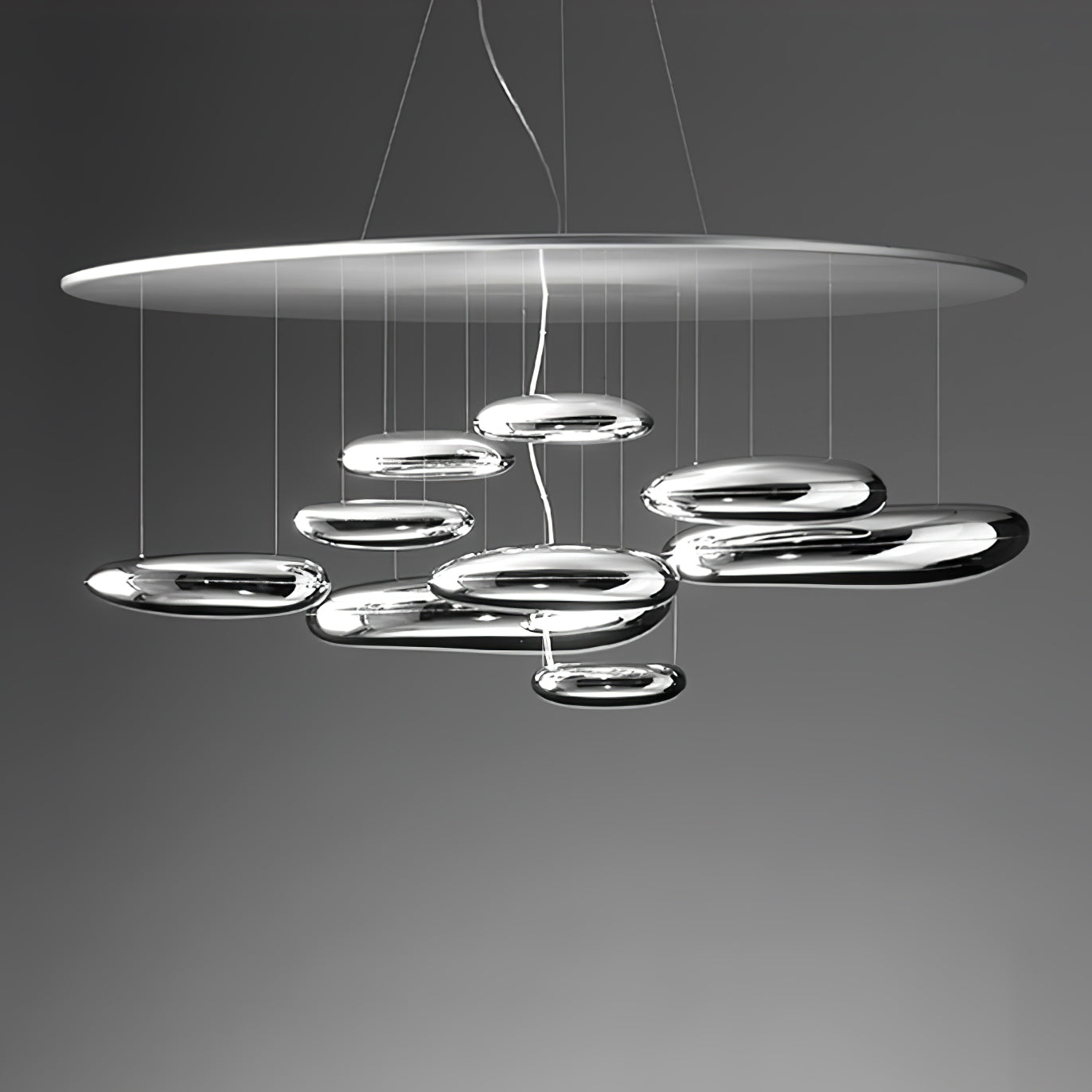 Lustra Kronleuchter Aluminium Skulptur-Letslighting