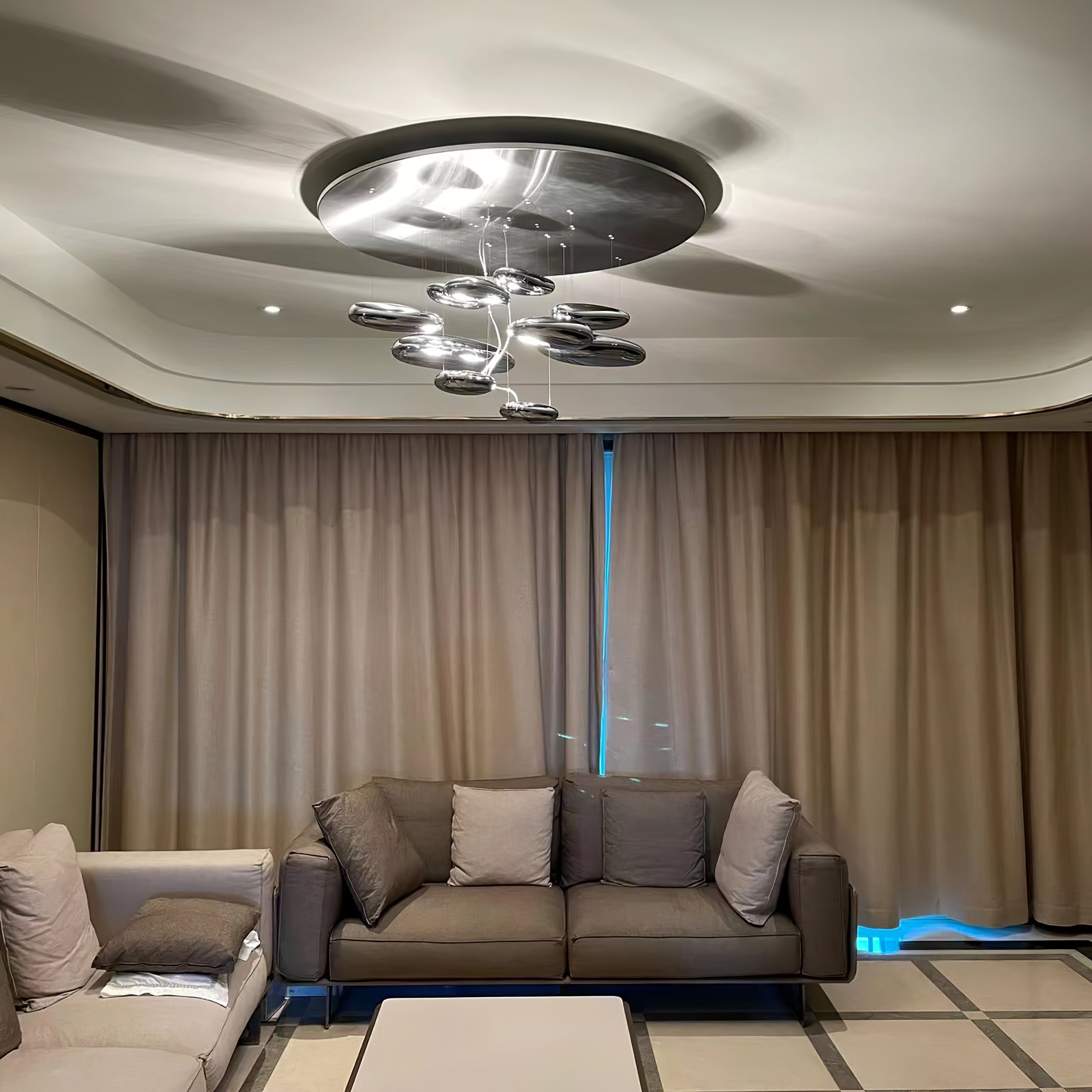 Lustra Deckenleuchte Aluminium Pebble-Letslighting