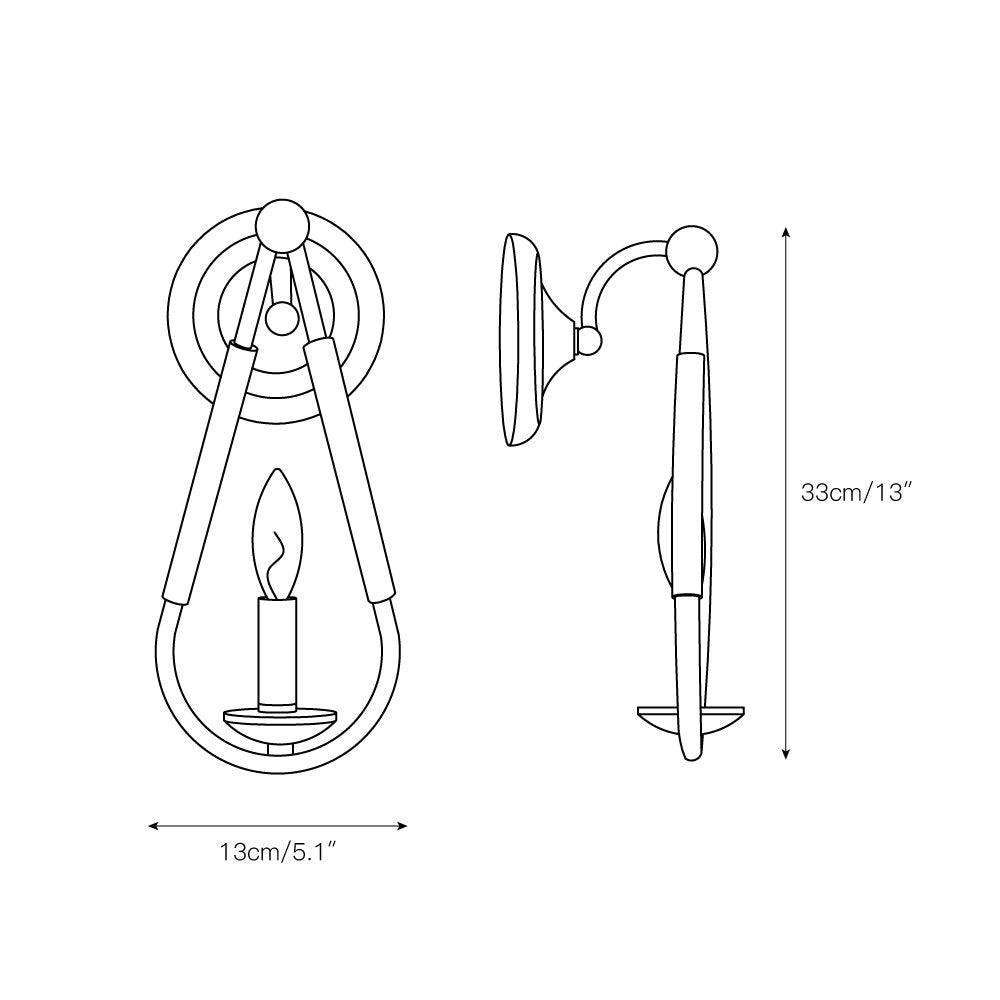 Arvela Wandleuchte LED Eleganz Vintage-Letslighting