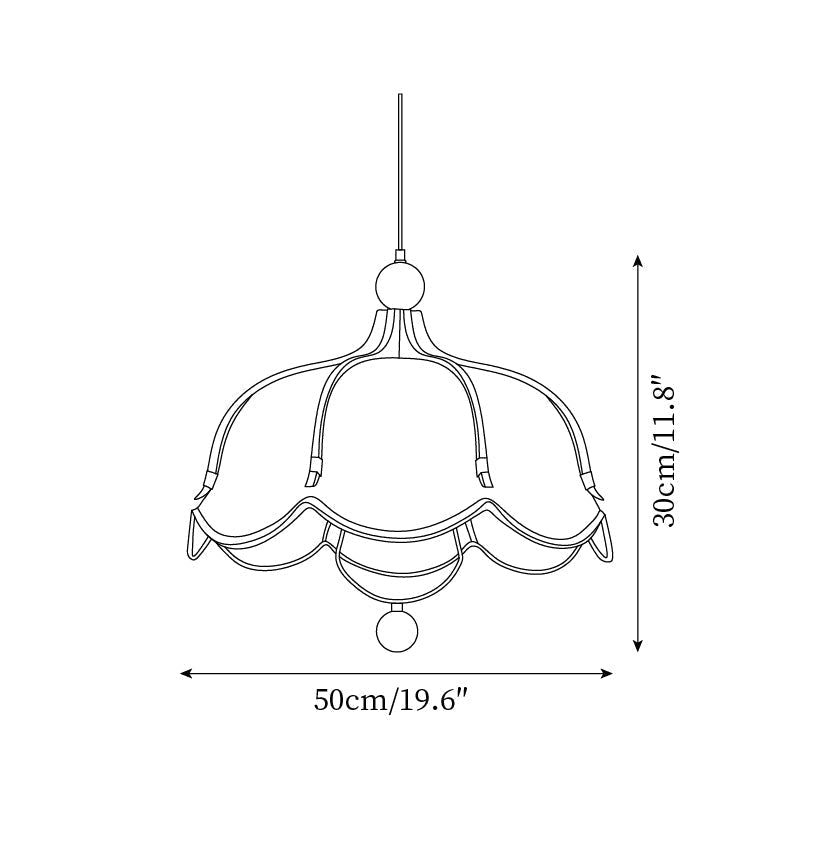 Feyno Vintage Fabric Pendant Light - Letslighting