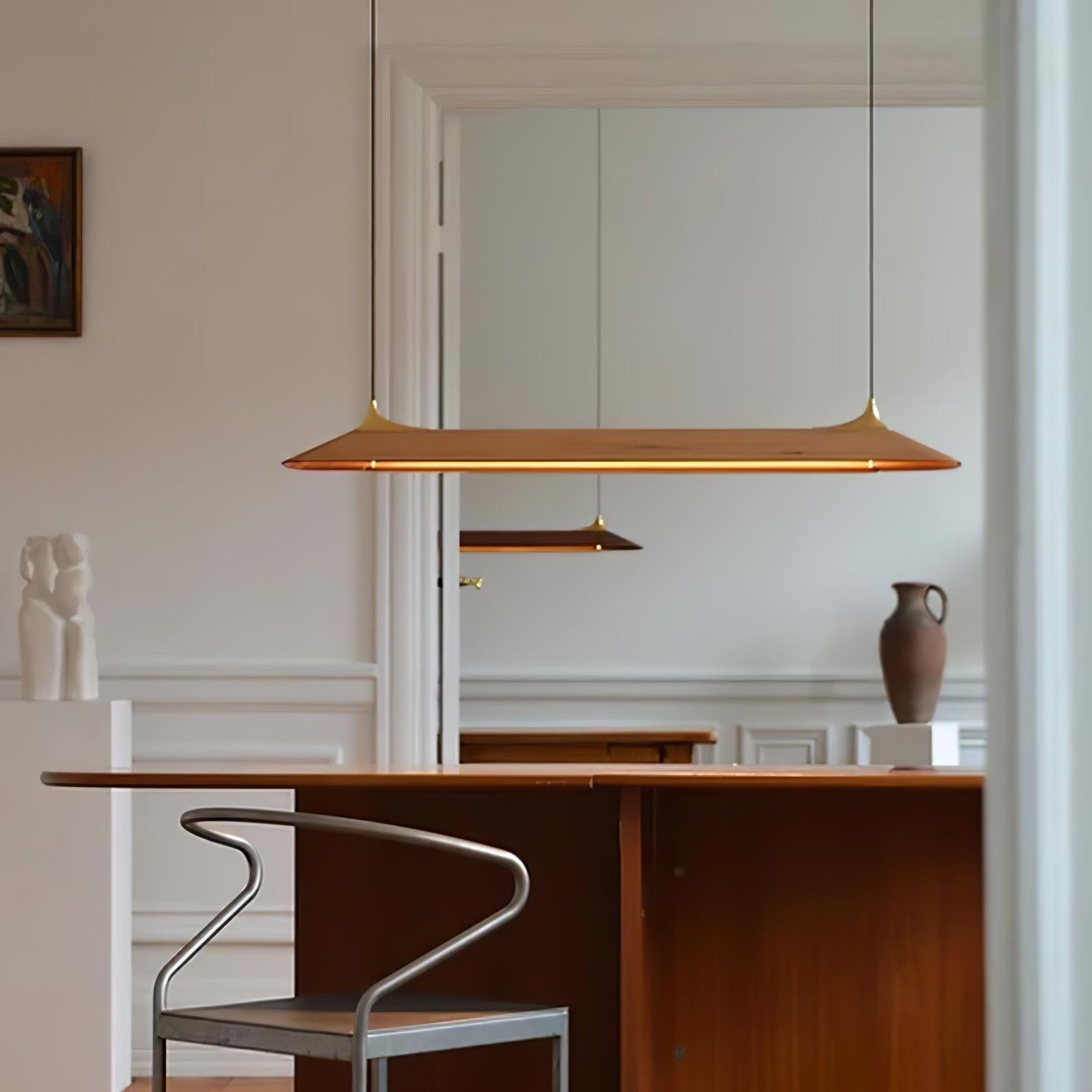 Celia Minimalistische Pendelleuchte aus Messing-Letslighting