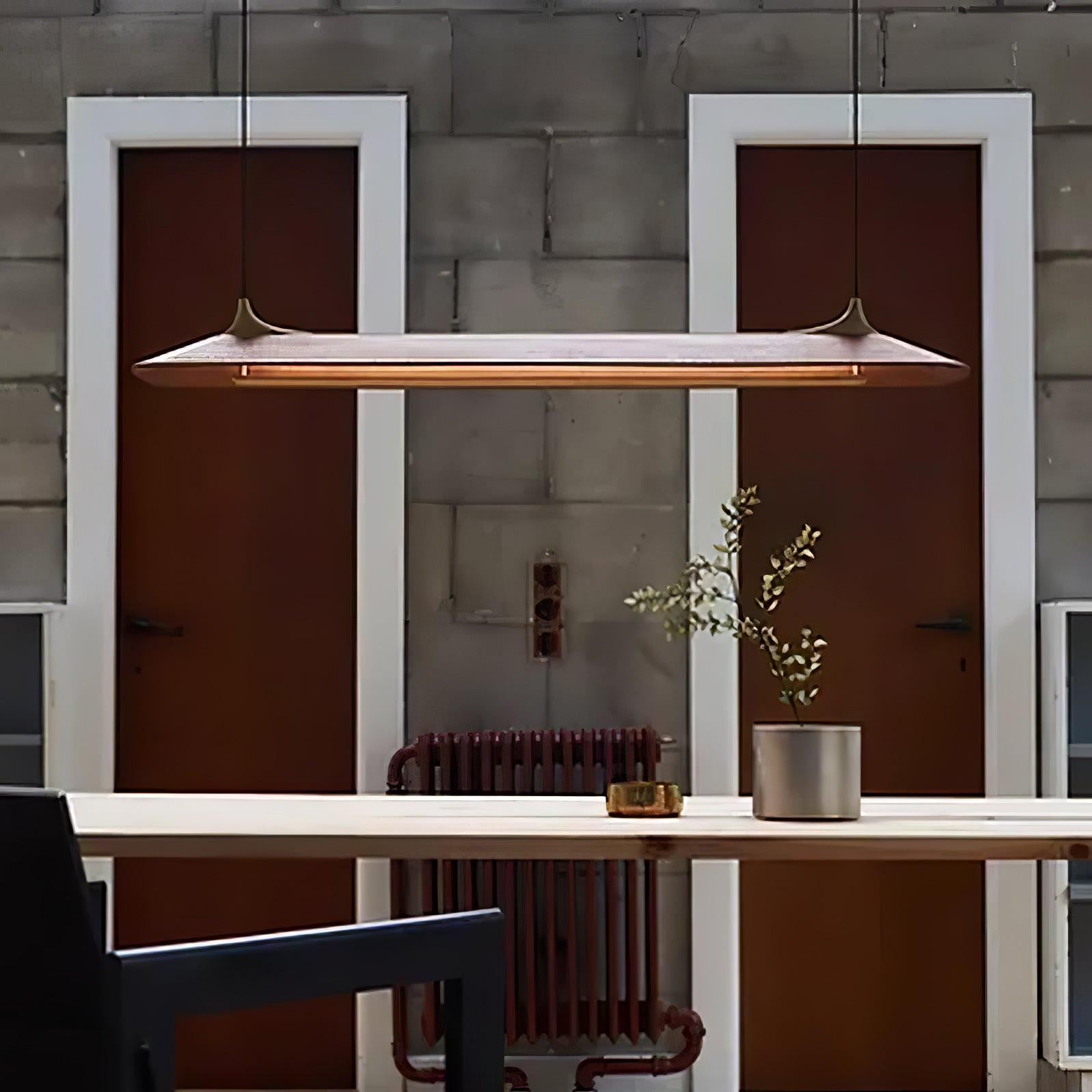 Celia Minimalistische Pendelleuchte aus Messing-Letslighting