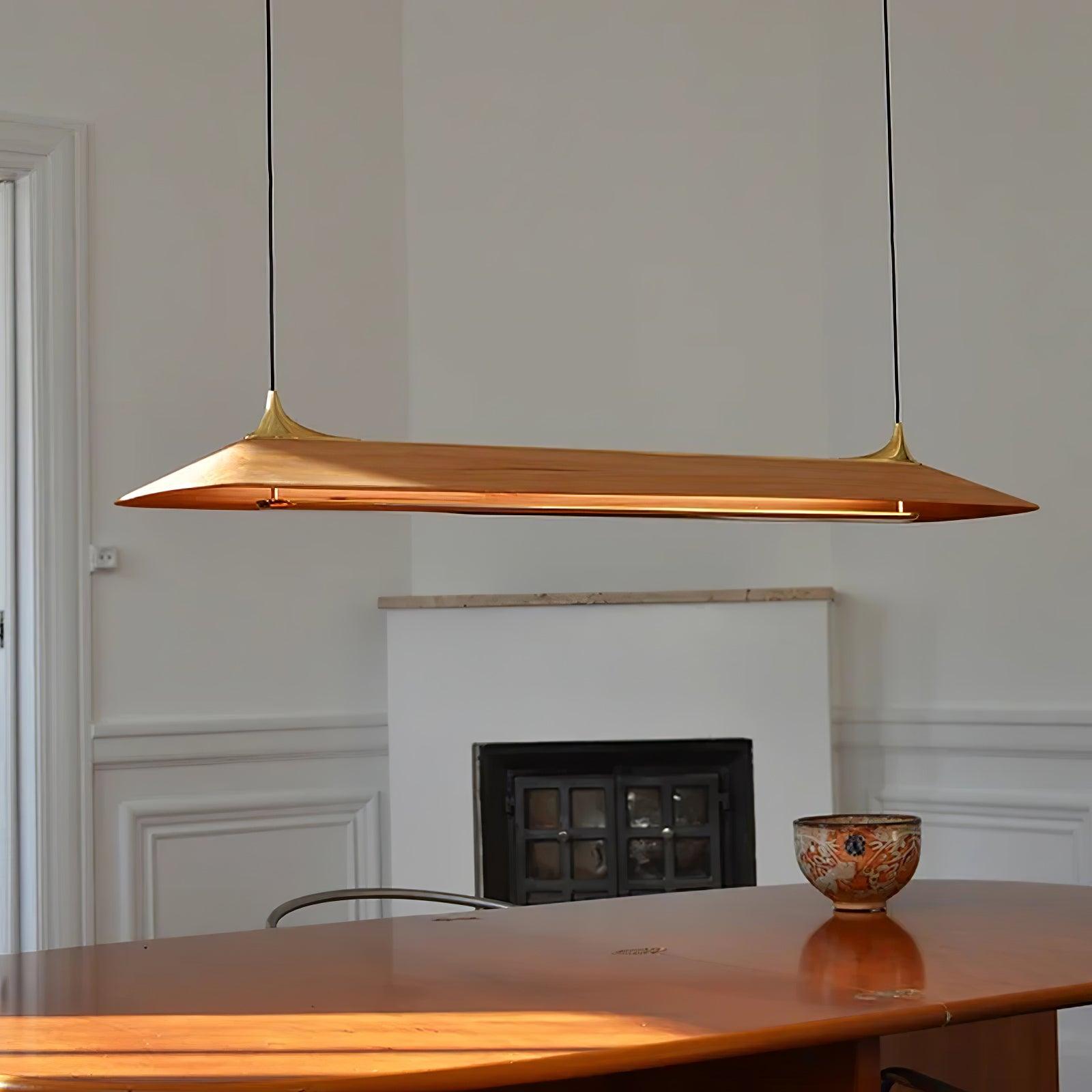 Celia Minimalistische Pendelleuchte aus Messing-Letslighting