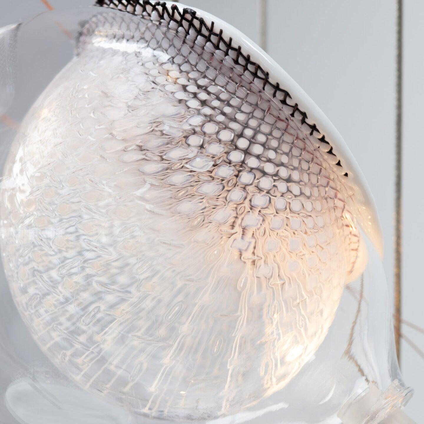 Kronleuchter Netz Glas Kugeln Cluster Metall Rahmen Modern Minimalistisch-Letslighting