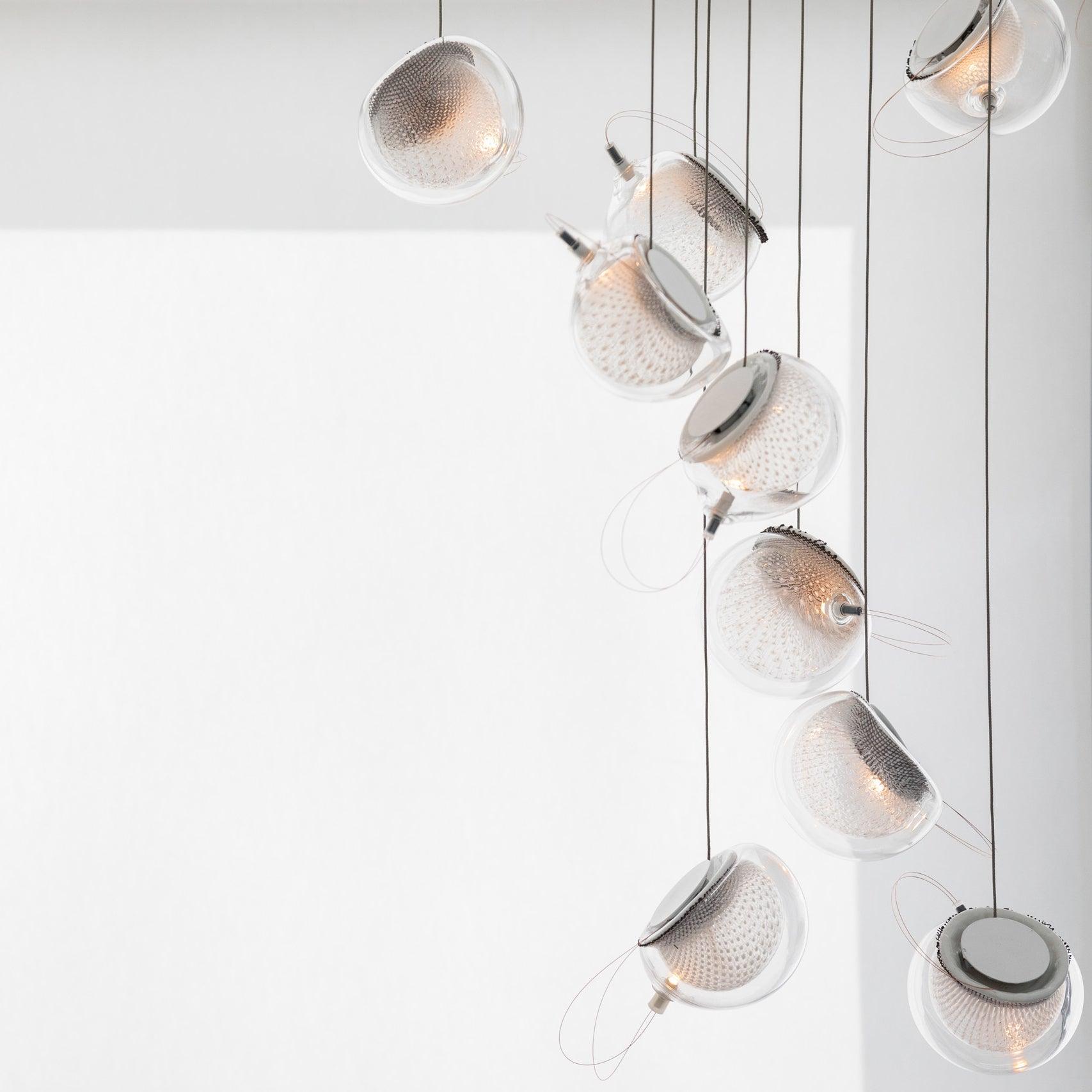 Kronleuchter Netz Glas Kugeln Cluster Metall Rahmen Modern Minimalistisch-Letslighting