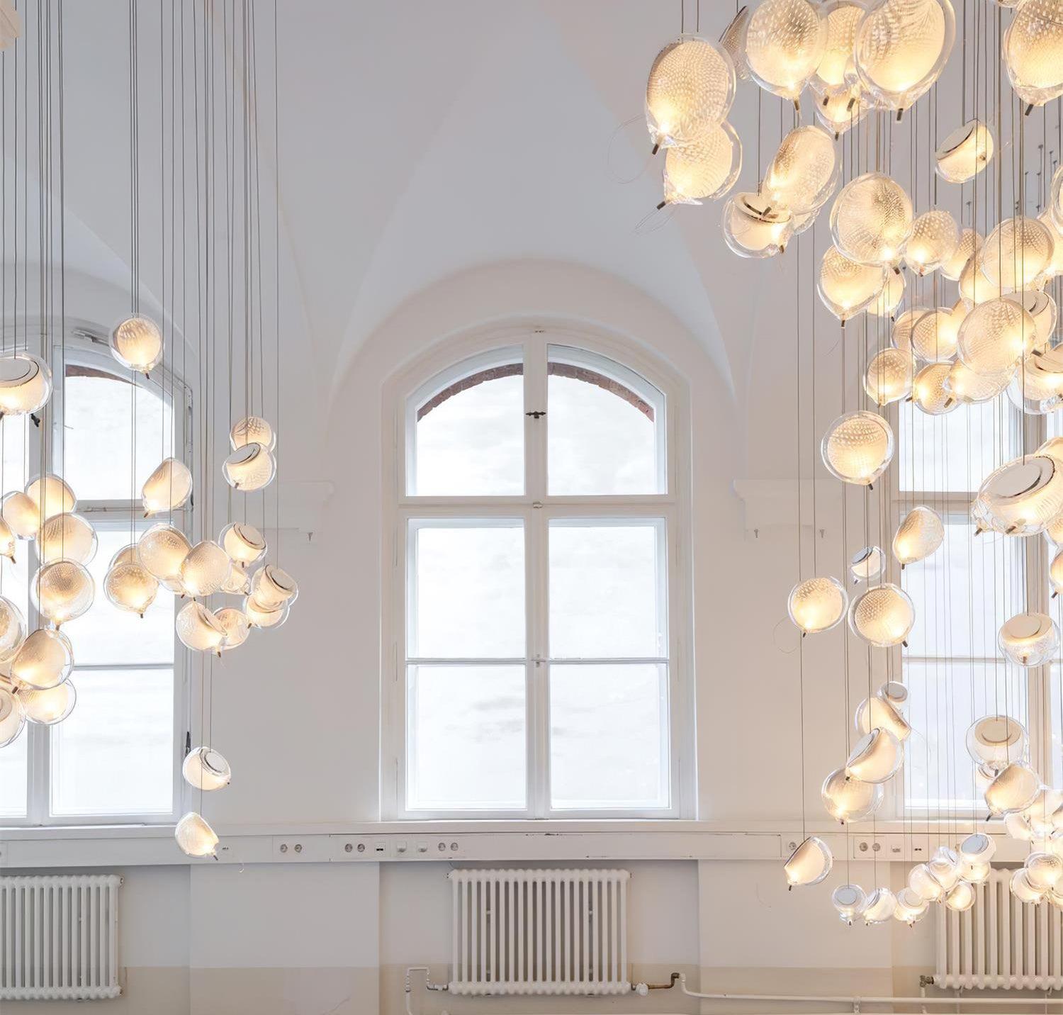 Kronleuchter Netz Glas Kugeln Cluster Metall Rahmen Modern Minimalistisch-Letslighting
