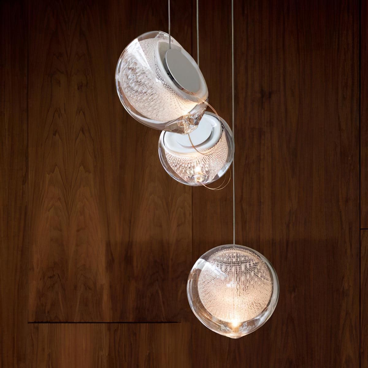 Kronleuchter Netz Glas Kugeln Cluster Metall Rahmen Modern Minimalistisch-Letslighting