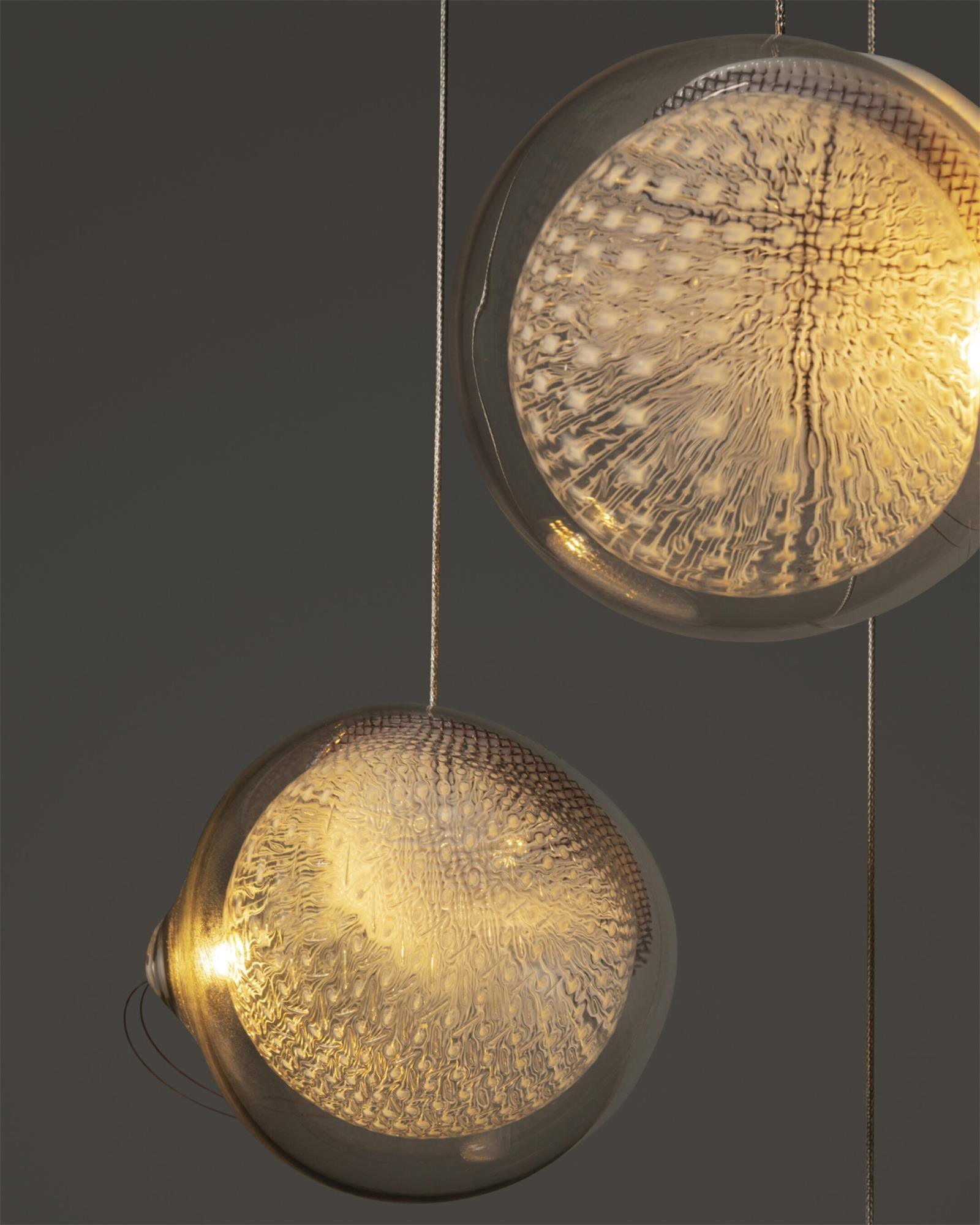 Kronleuchter Netz Glas Kugeln Cluster Metall Rahmen Modern Minimalistisch-Letslighting