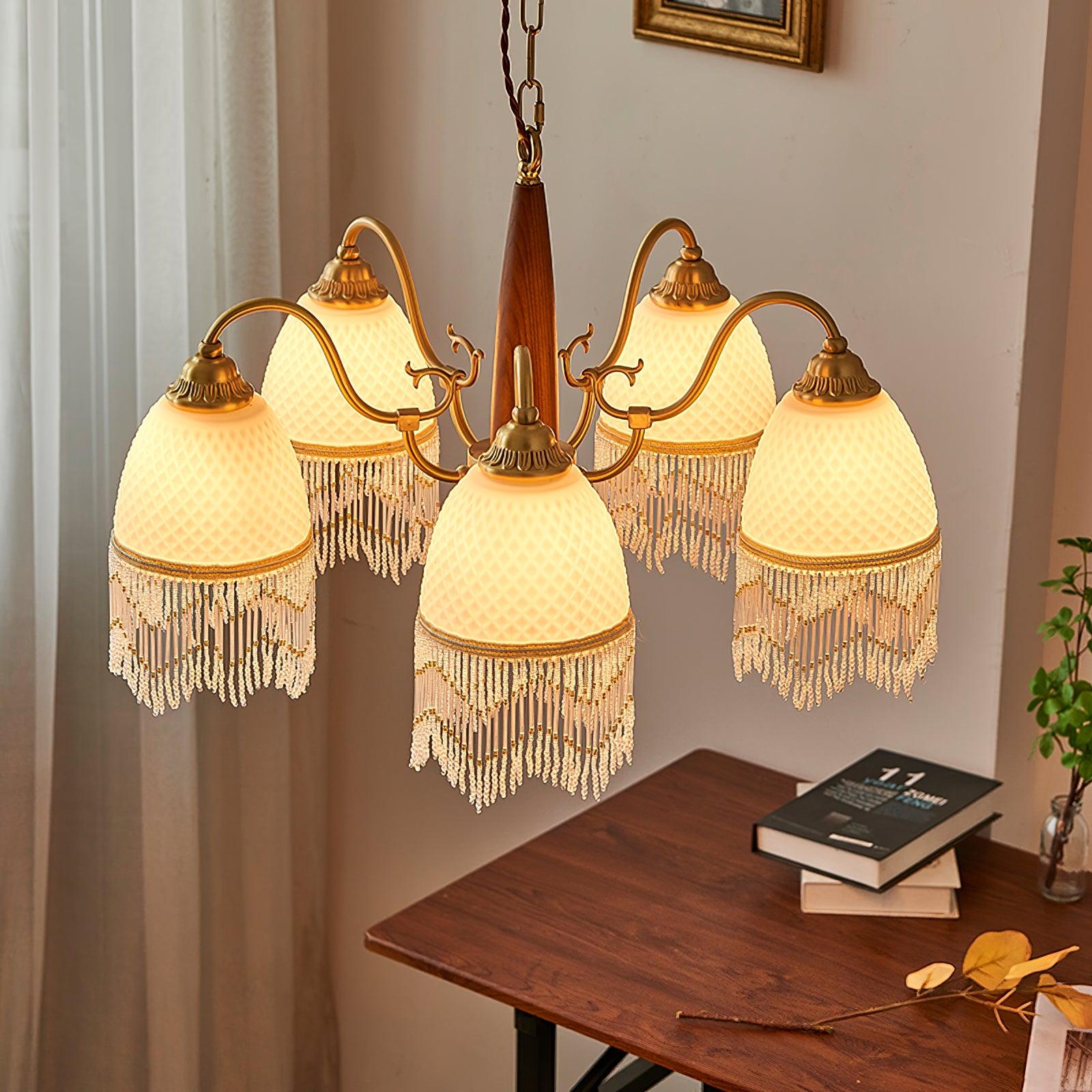 Aurora Kronleuchter Quaste Glas Vintage-Letslighting