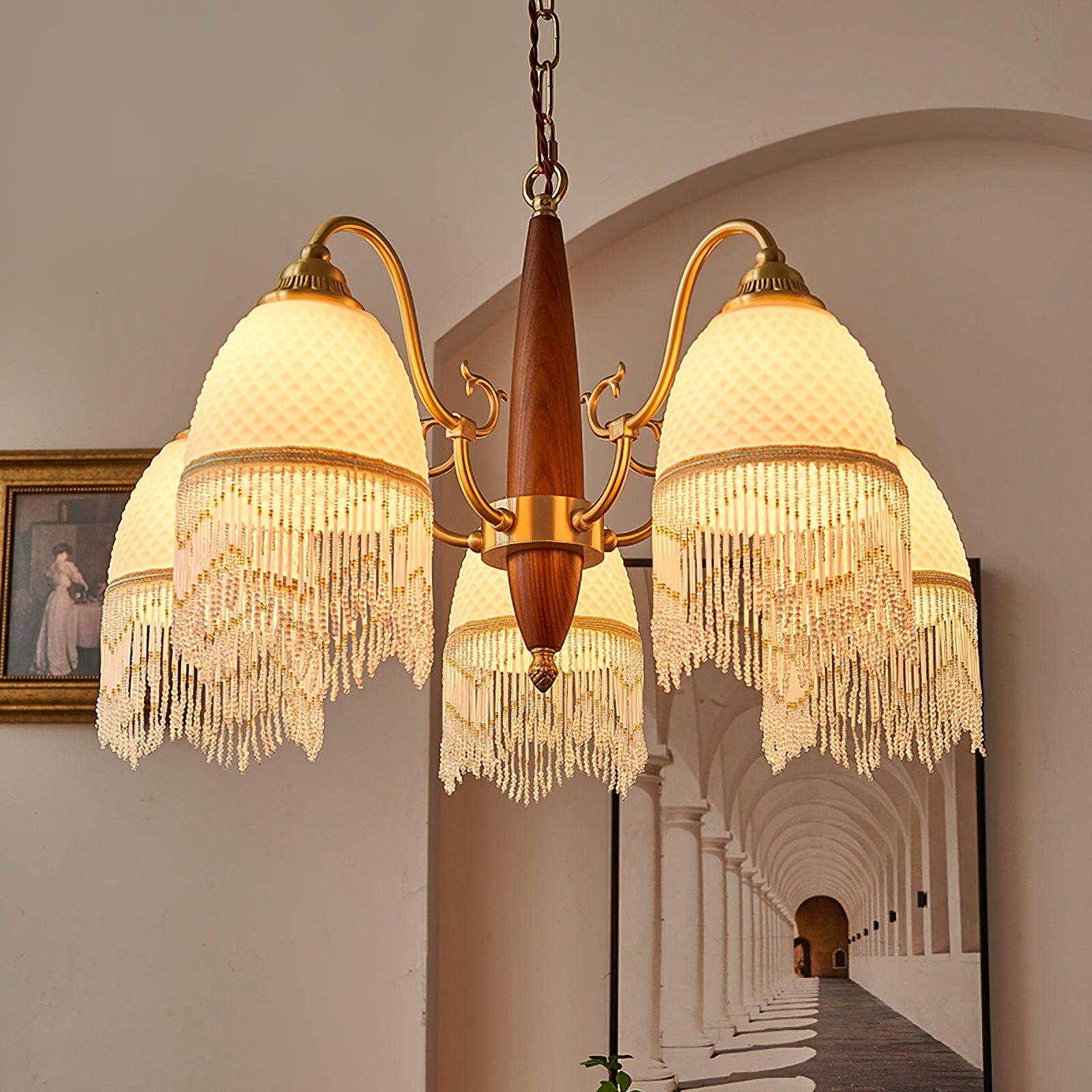 Aurora Kronleuchter Quaste Glas Vintage-Letslighting